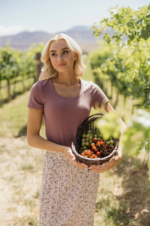 THE MAXI SKIRT - SUNBAKED DAHLIA