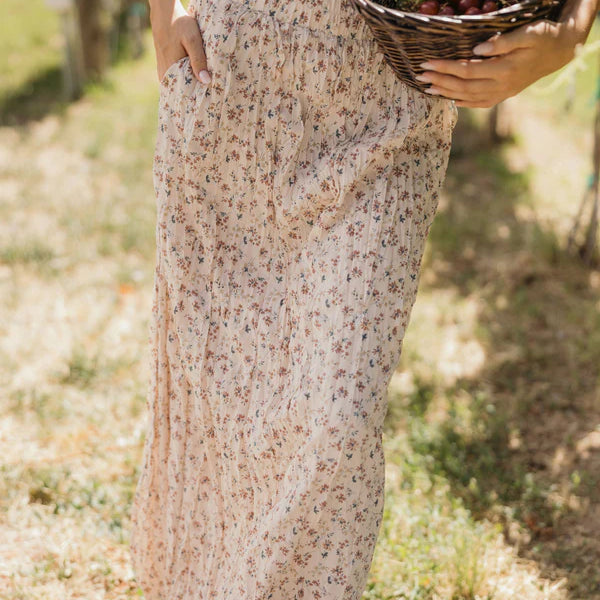 THE MAXI SKIRT - SUNBAKED DAHLIA