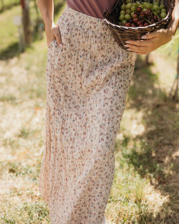 *PRE ORDER* THE MAXI SKIRT - SUNBAKED DAHLIA