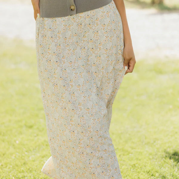 THE MIDI SLIP SKIRT - LEMONLEAF