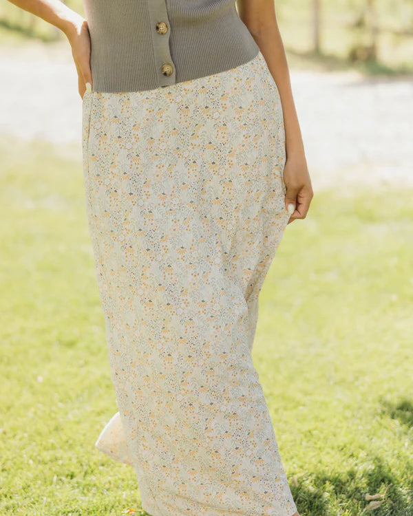 THE MIDI SLIP SKIRT - LEMONLEAF