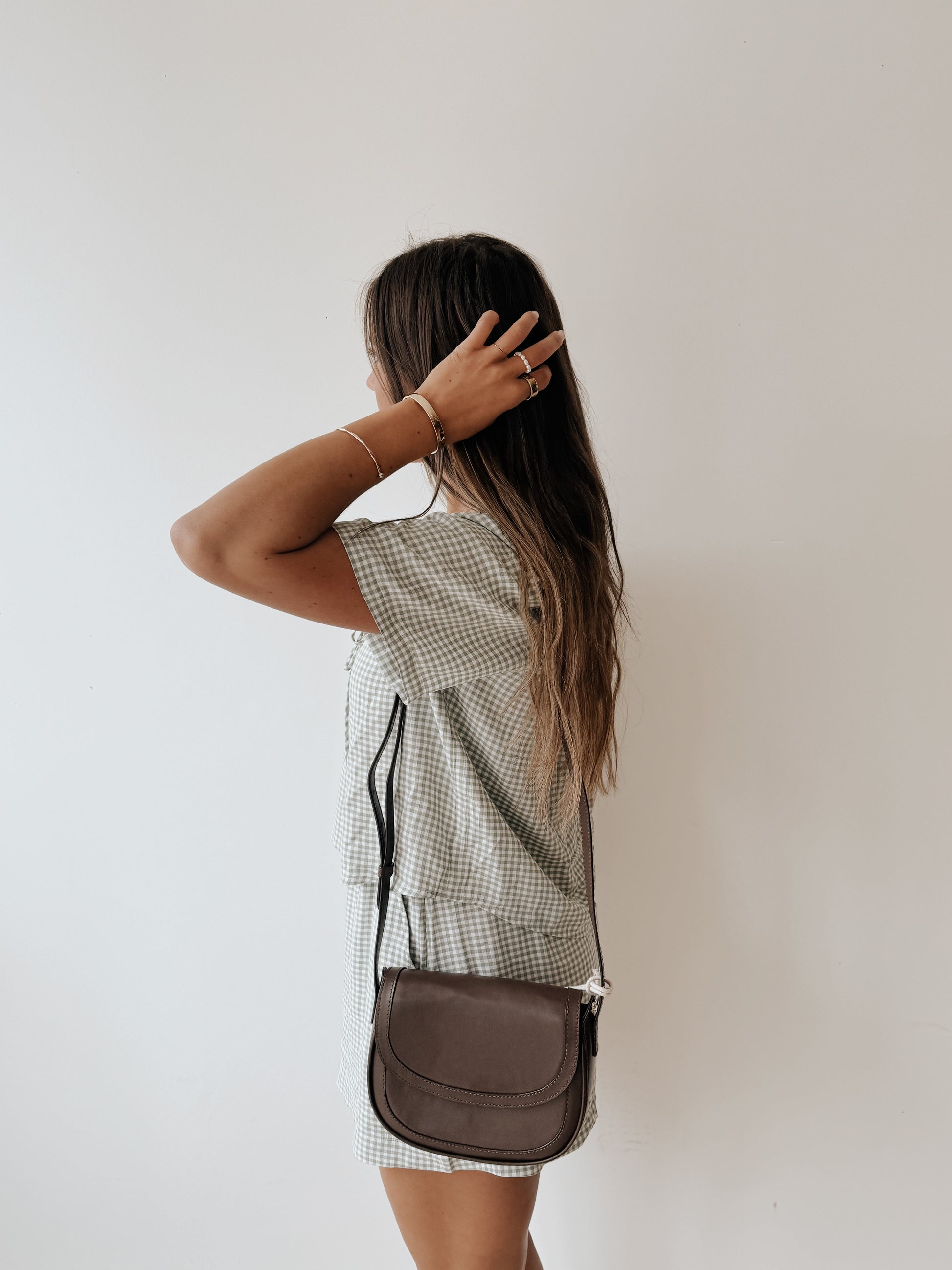 RISA JONES CROSSBODY BAG - BROWN