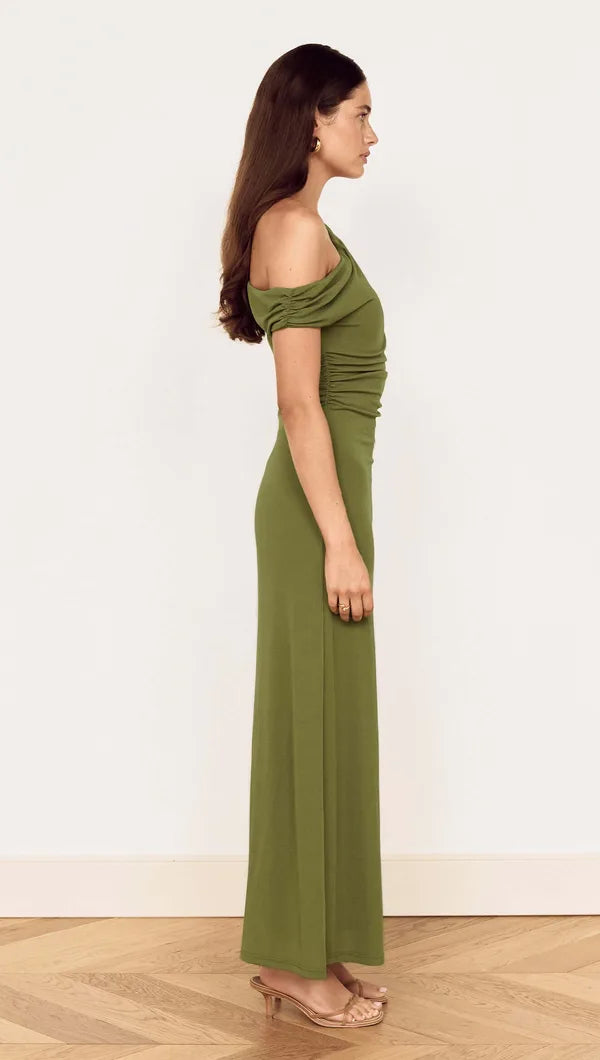 MINKPINK ASTER MESH DRESS - KHAKI