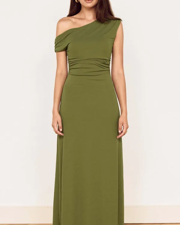 MINKPINK ASTER MESH DRESS - KHAKI