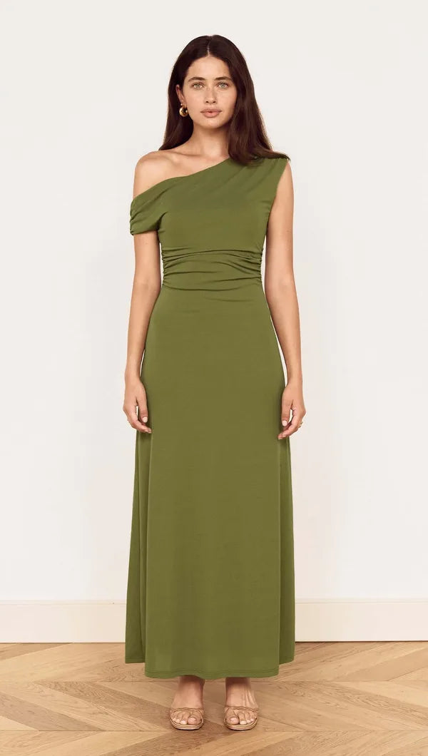 MINKPINK ASTER MESH DRESS - KHAKI