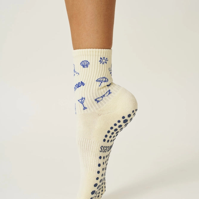 EFFORTLESS CLUB GRIP SOCKS - NATURAL