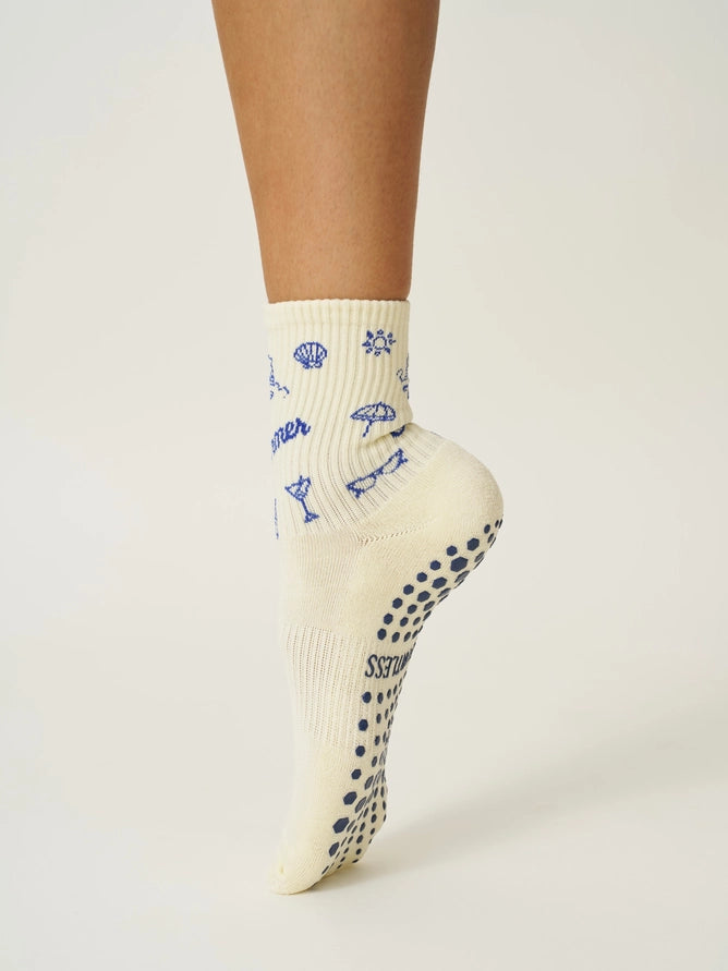 EFFORTLESS CLUB GRIP SOCKS - NATURAL