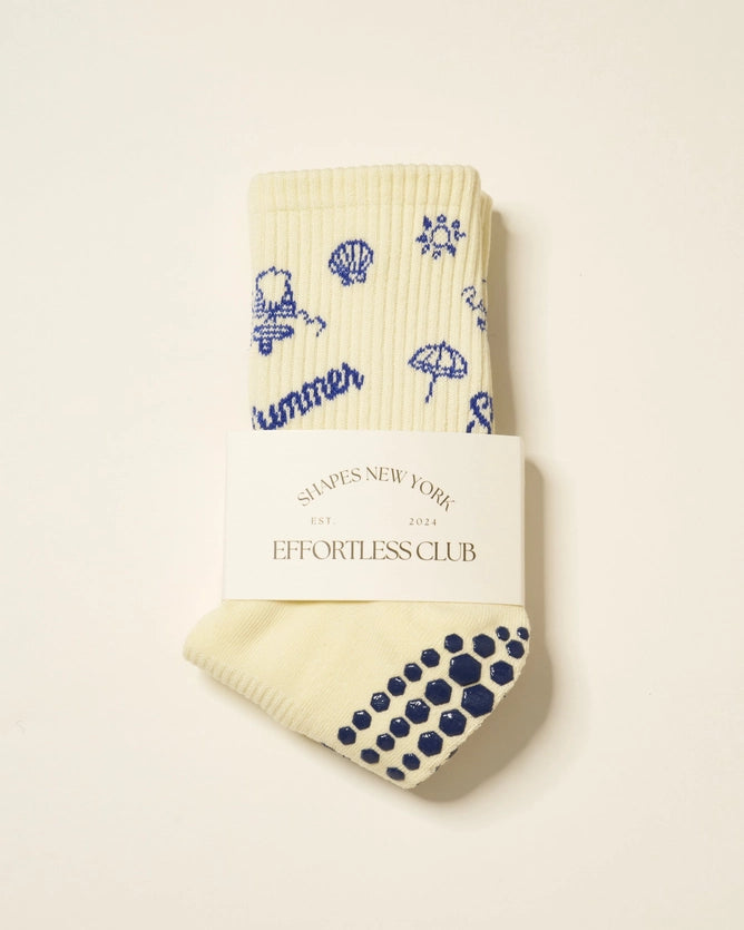 EFFORTLESS CLUB GRIP SOCKS - NATURAL
