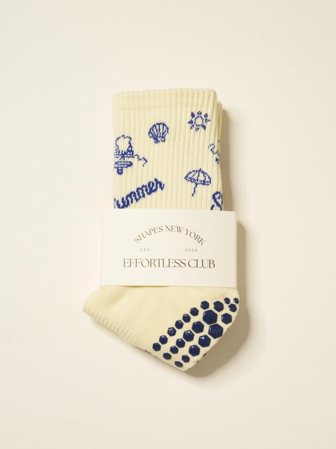 EFFORTLESS CLUB GRIP SOCKS - NATURAL