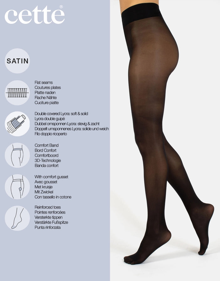 CETTE 40 DEN TIGHTS - BLACK