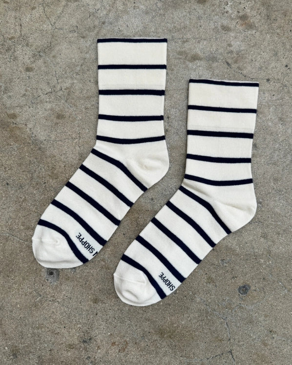 LE BON SHOPPE WALLY SOCKS - BRETON STRIPE