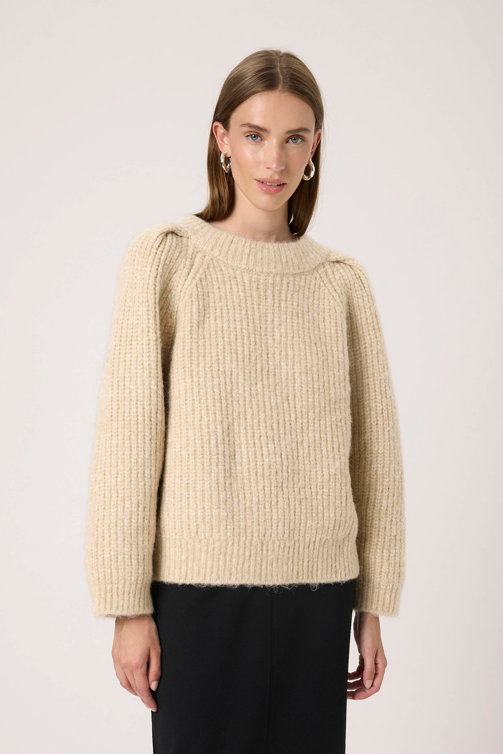 SOAKED PLEONI PULLOVER - DOESKIN MELANGE