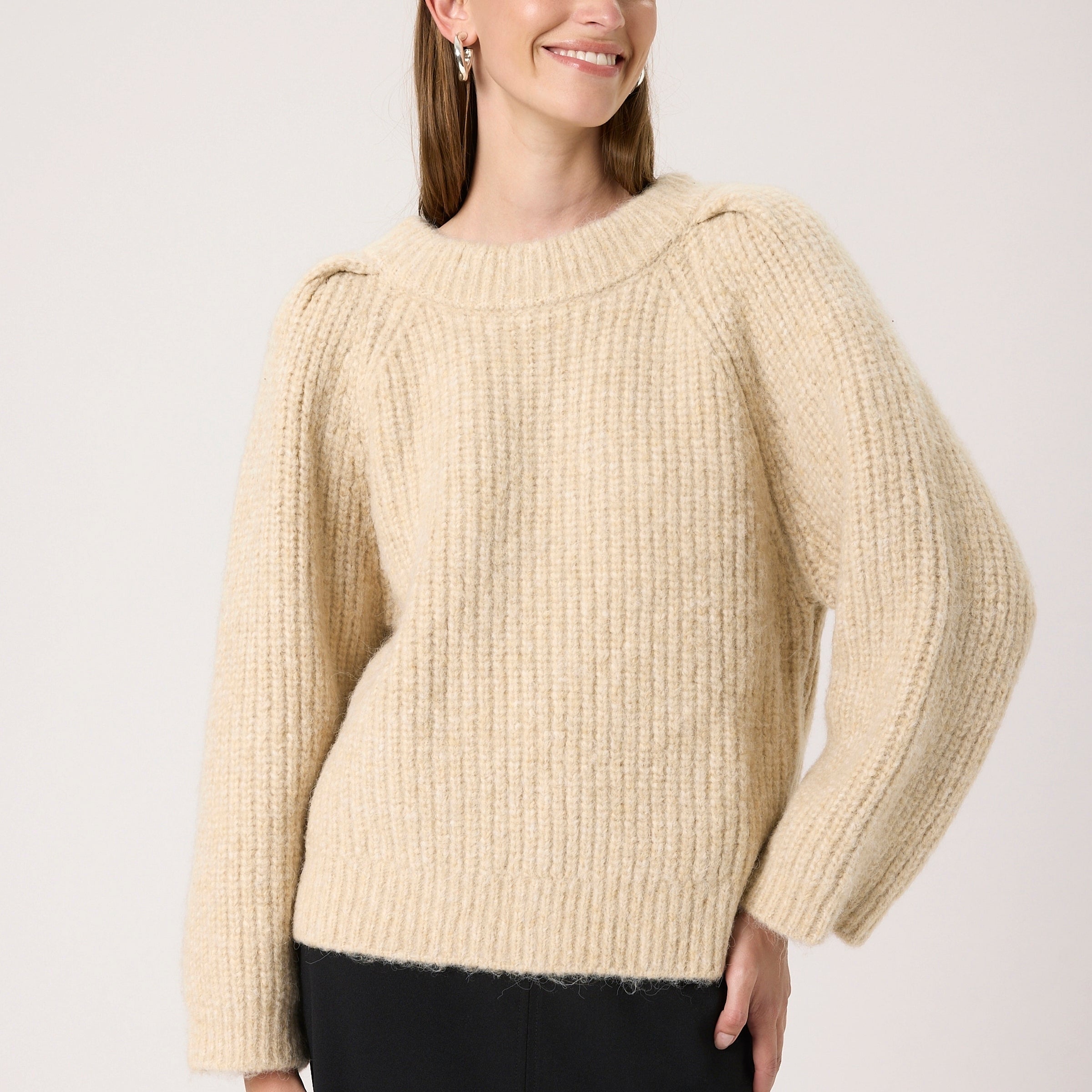 SOAKED PLEONI PULLOVER - DOESKIN MELANGE