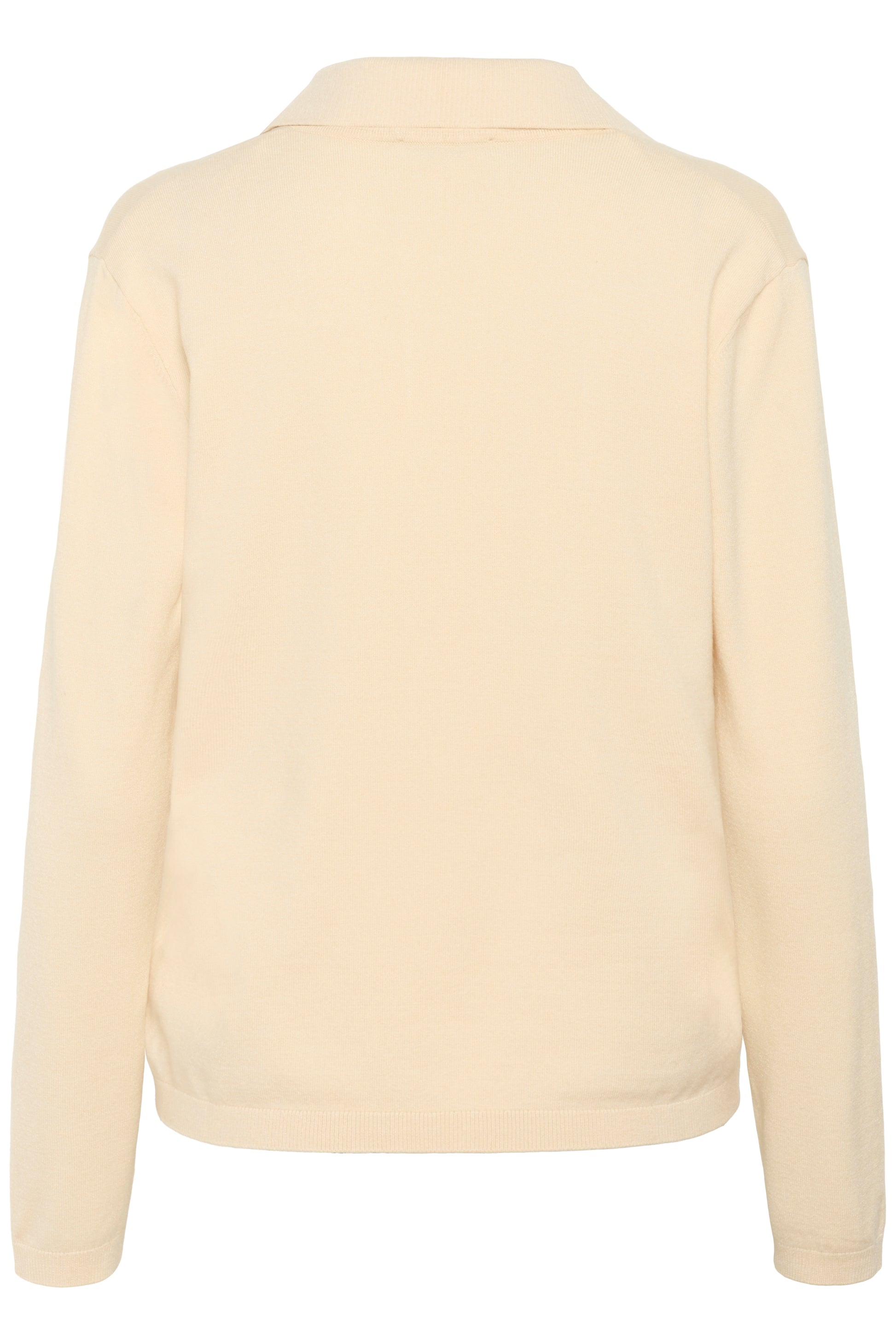 SAINT TROPEZ SPINA POLO PULLOVER - SANDSHELL