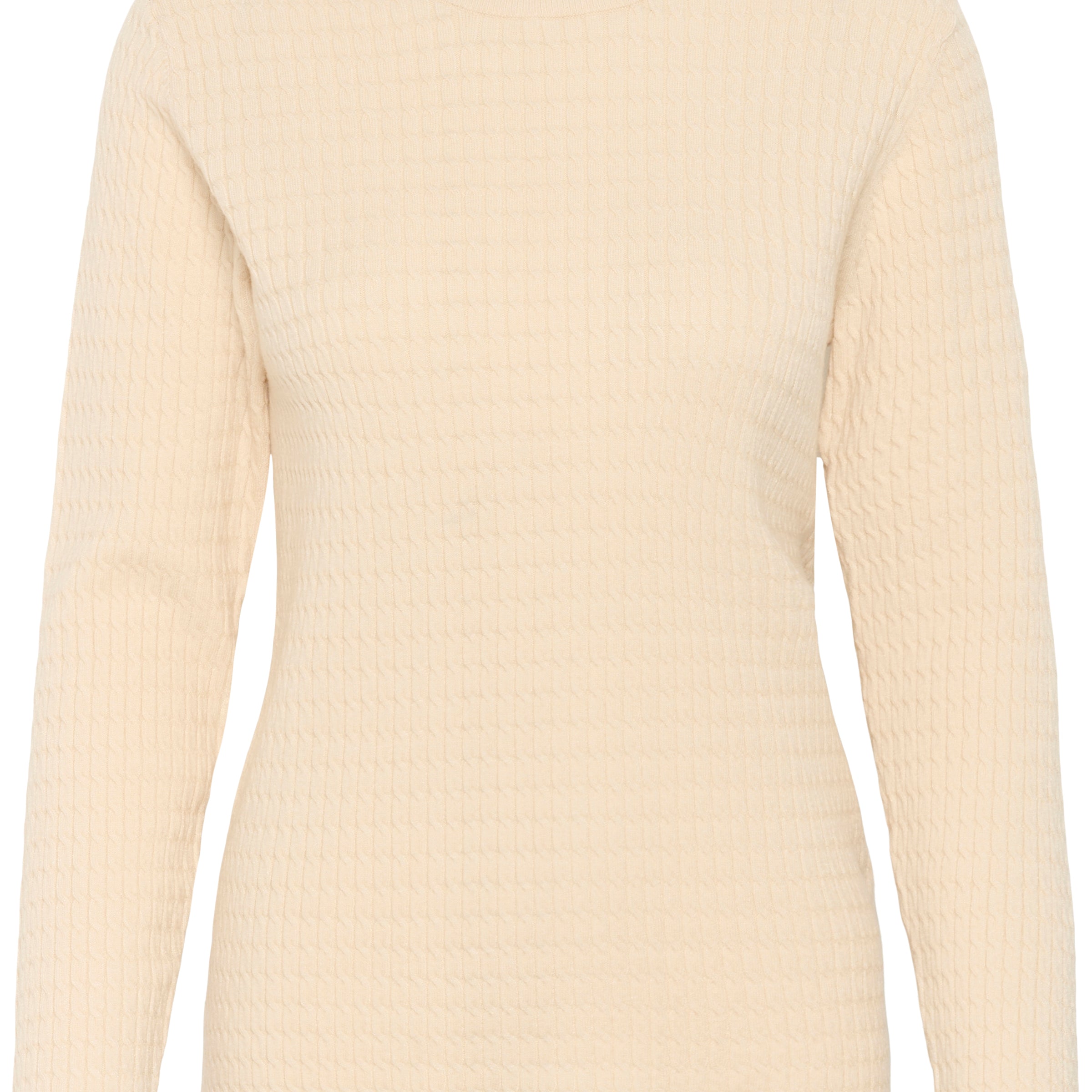 SOAKED SPINA CABLE PULLOVER - SANDSHELL
