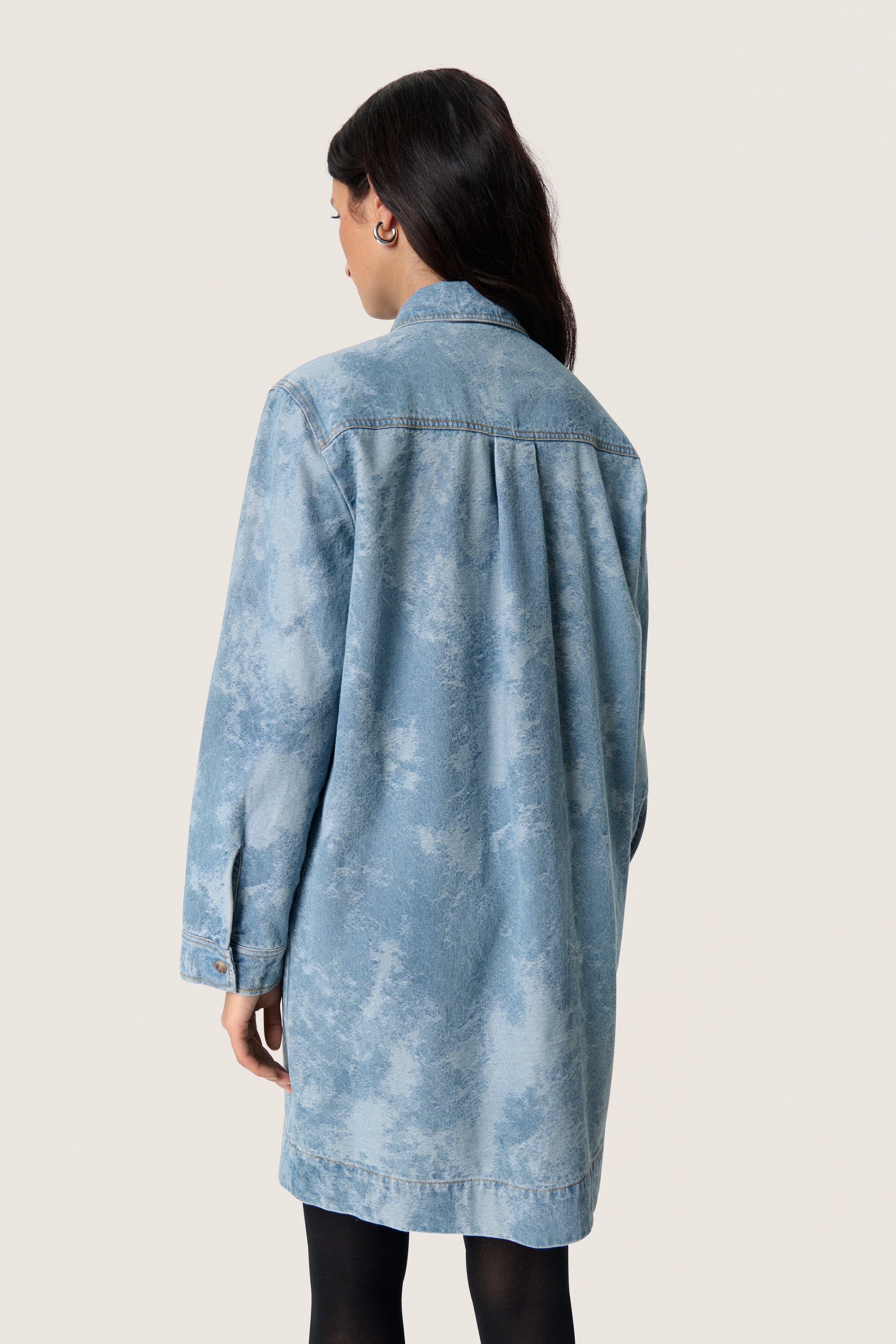 SOAKED ALTEA DENIM DRESS - FUZZY BLUE DENIM