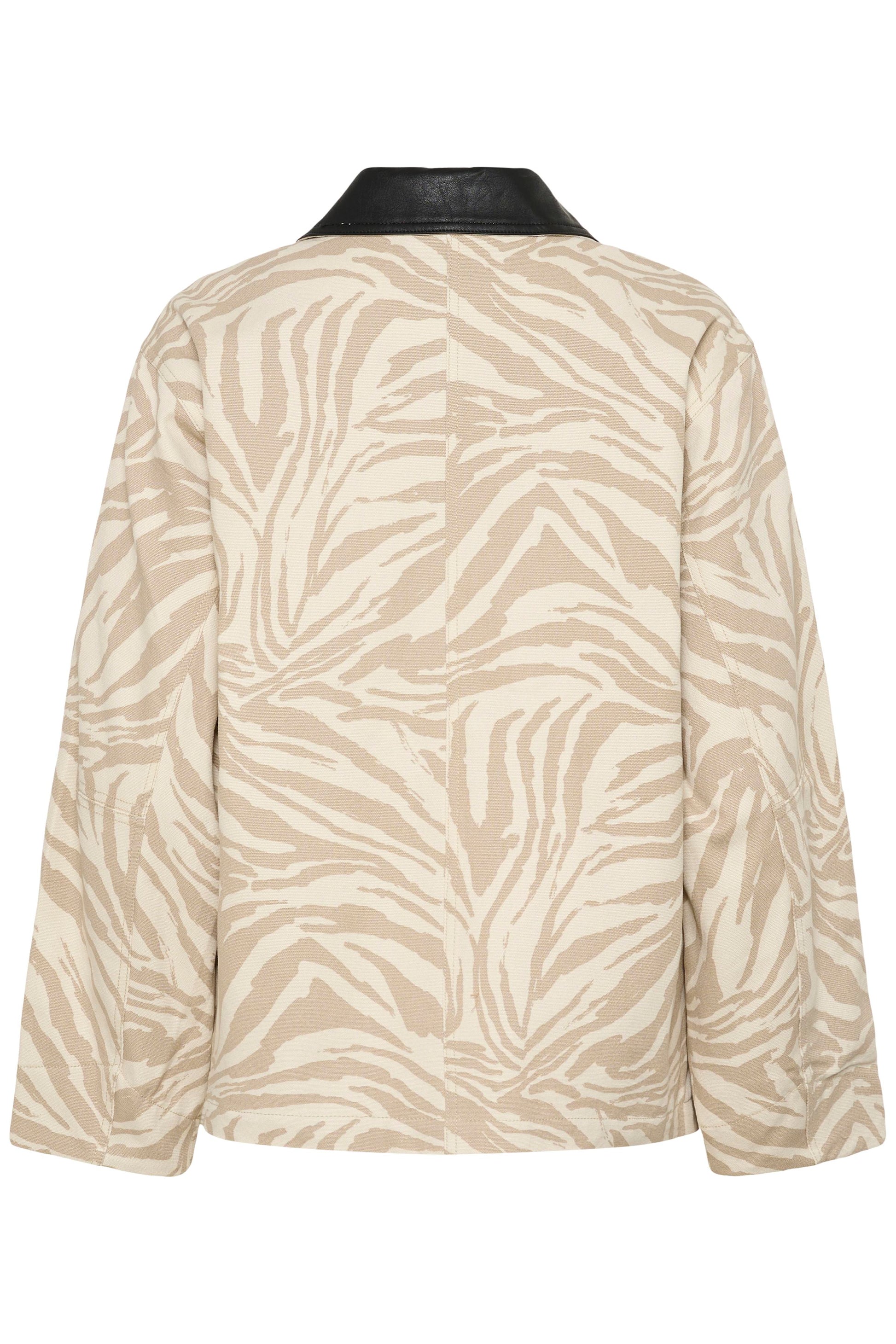 SOAKED NATALIE PRINTED JACKET - TAUPE