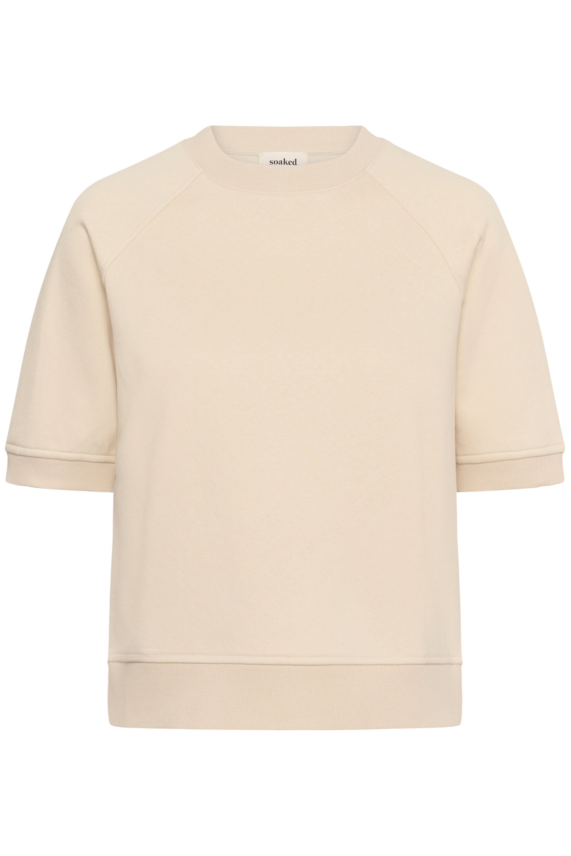 SOAKED ROLANDA SS SWEATSHIRT - OATMEAL
