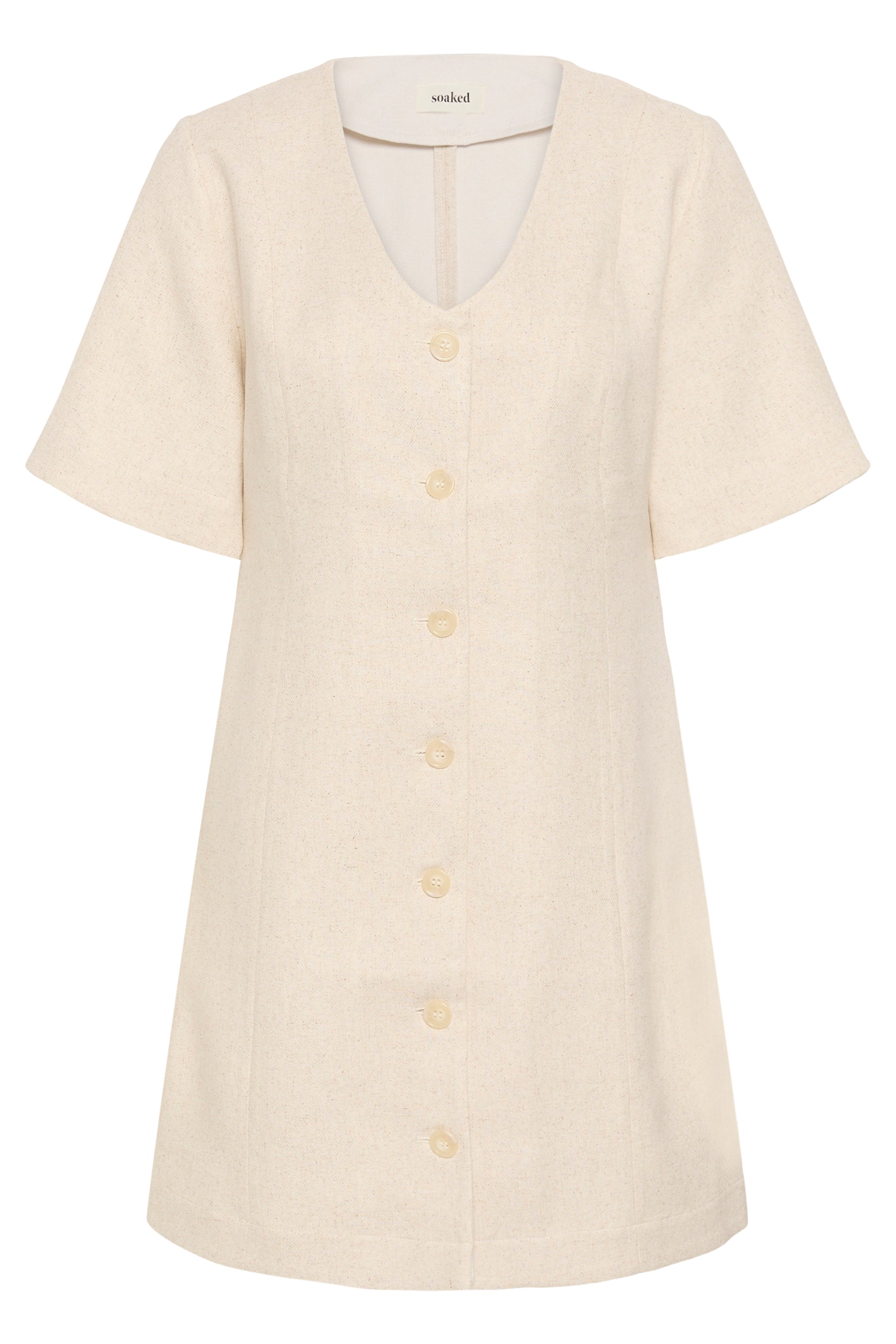 SOAKED SAMBESI DRESS - OATMEAL