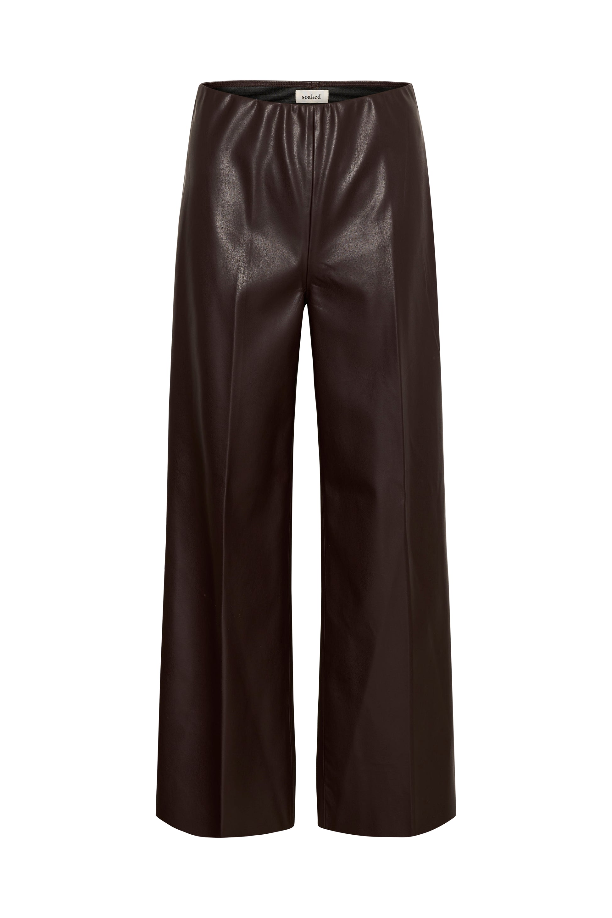 SOAKED KAYLEE WIDE LEG PANTS - CHOCOLATE TORTE
