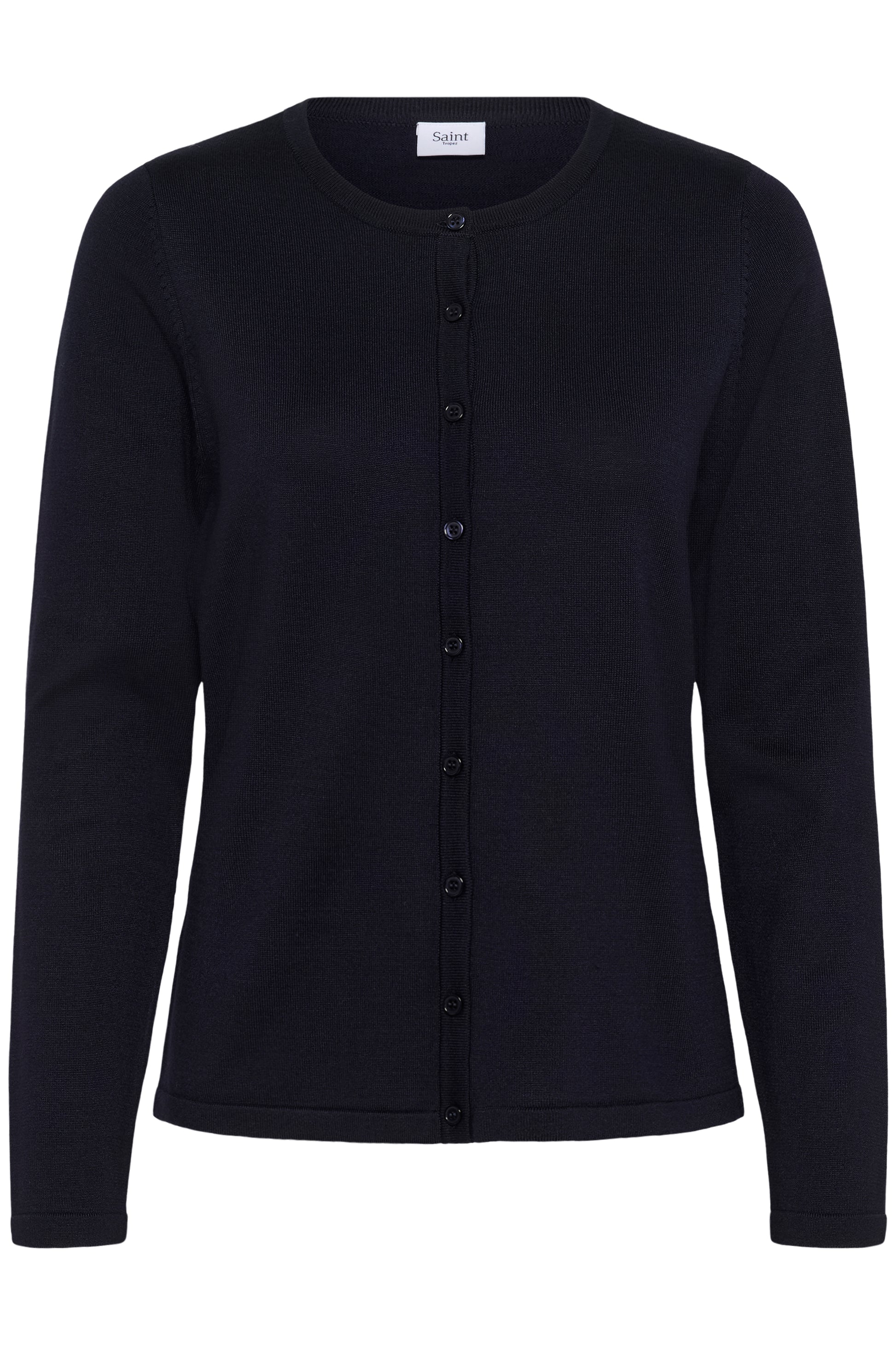 SAINT TROPEZ MILA ROUND NECK CARDIGAN - NIGHT SKY