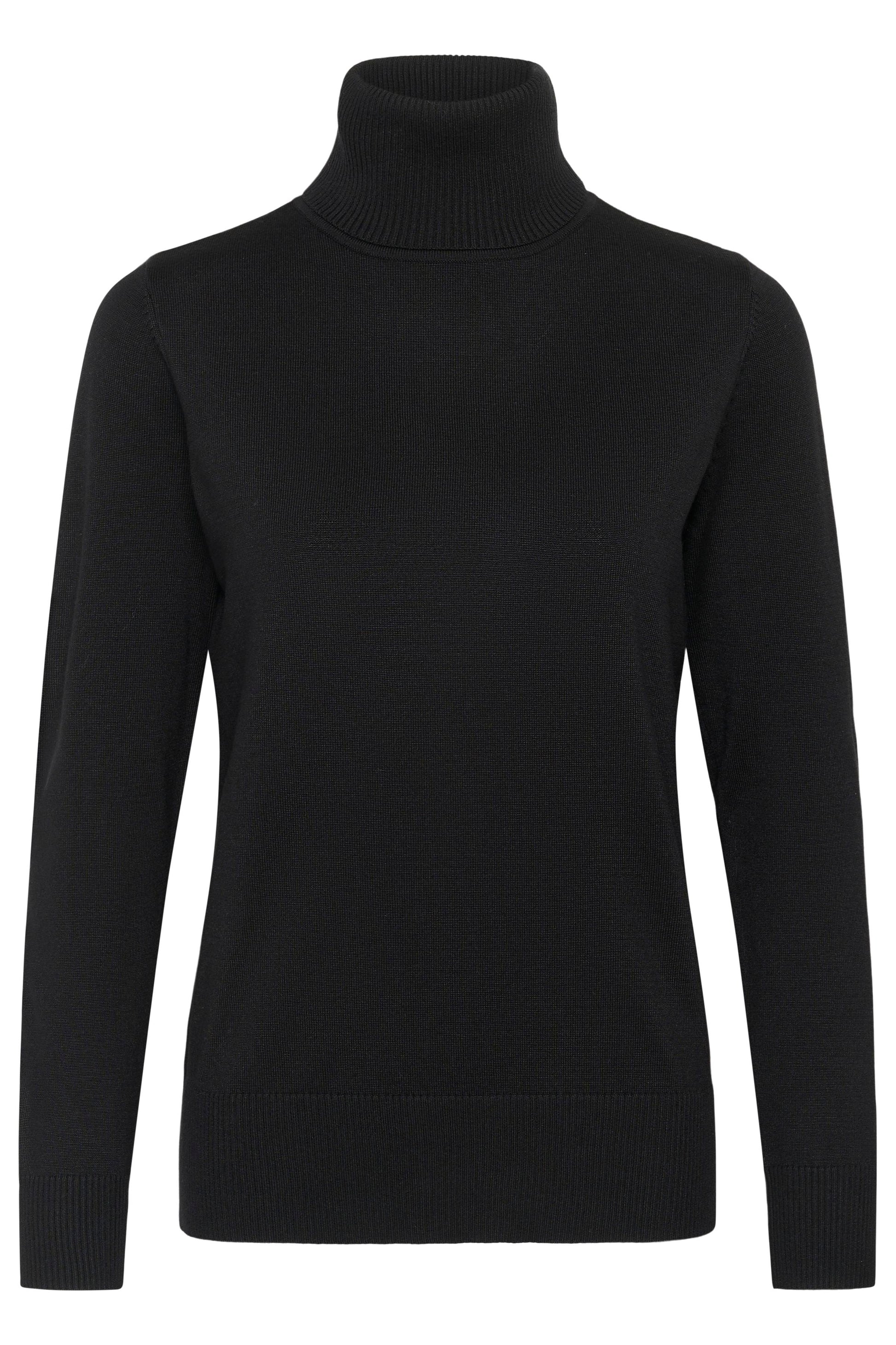 SAINT TROPEZ MILA ROLLNECK PULLOVER - BLACK