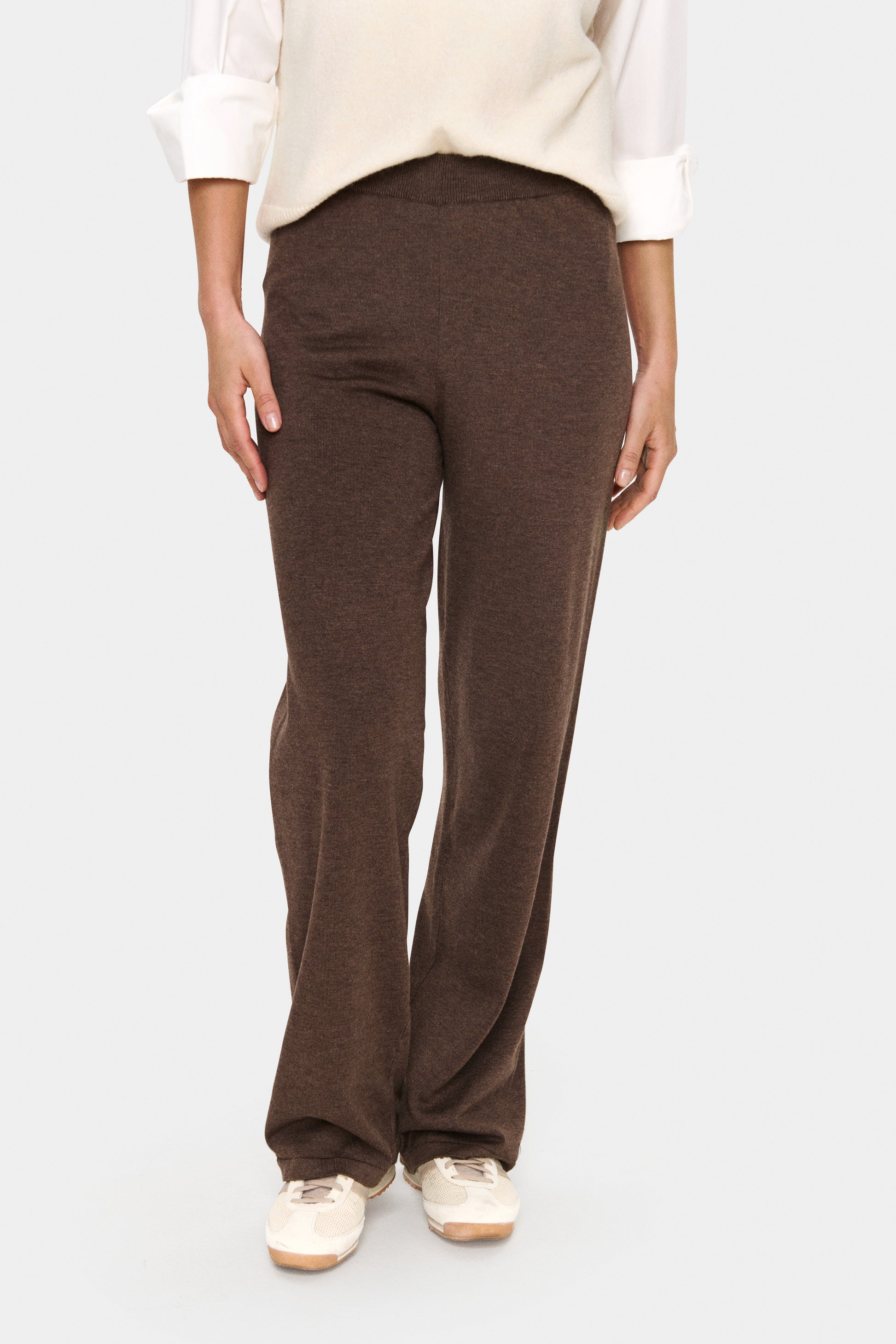 SAINT TROPEZ MILA LOOSE PANTS - FONDUE FUDGE