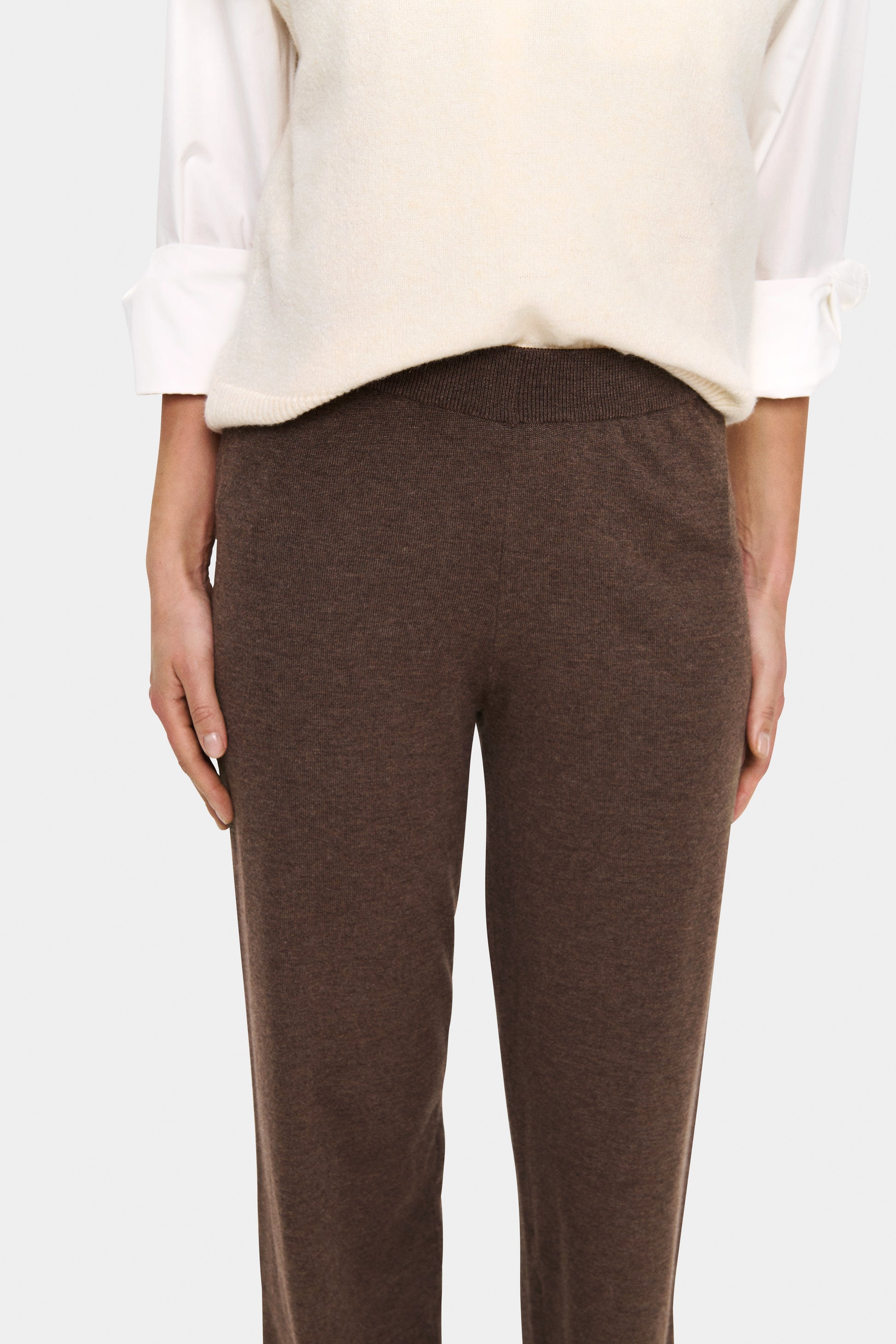SAINT TROPEZ MILA LOOSE PANTS - FONDUE FUDGE