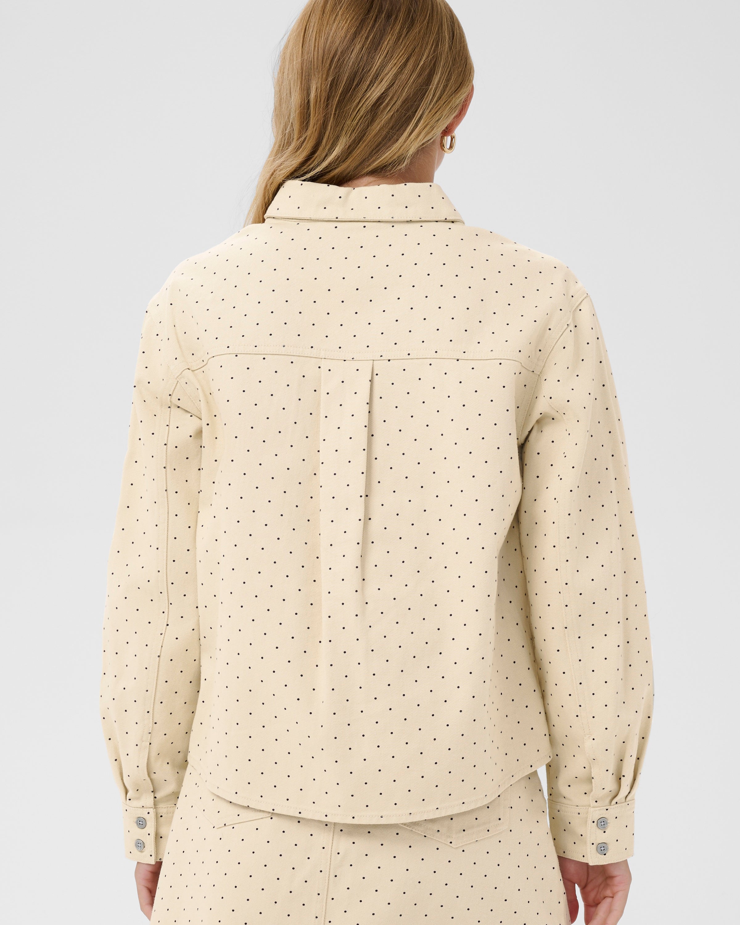 SAINT TROPEZ PATRICIA JACKET - ICE BLACK DOT