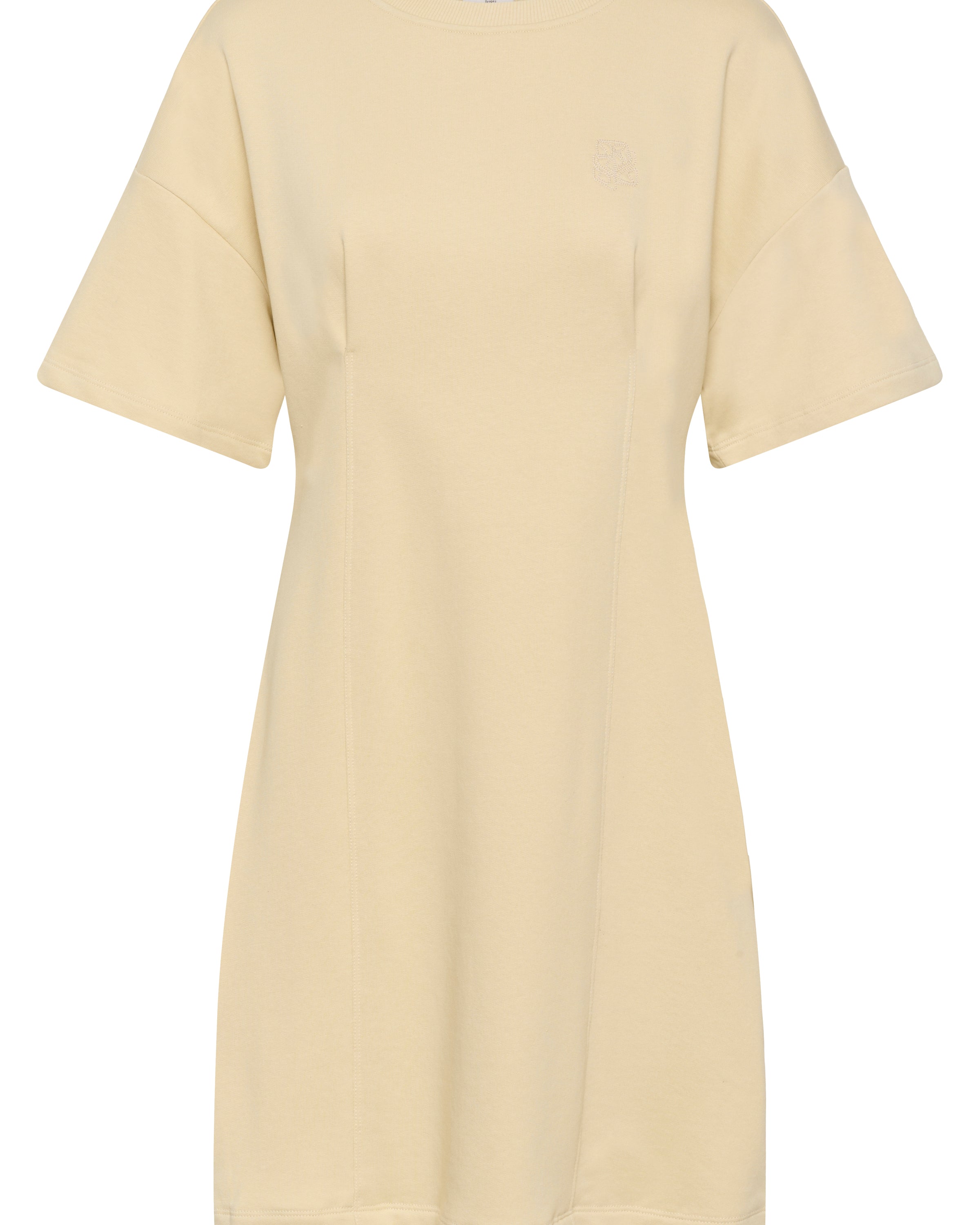 SAINT TROPEZ PAULETTE SWEAT DRESS - BROWN RICE