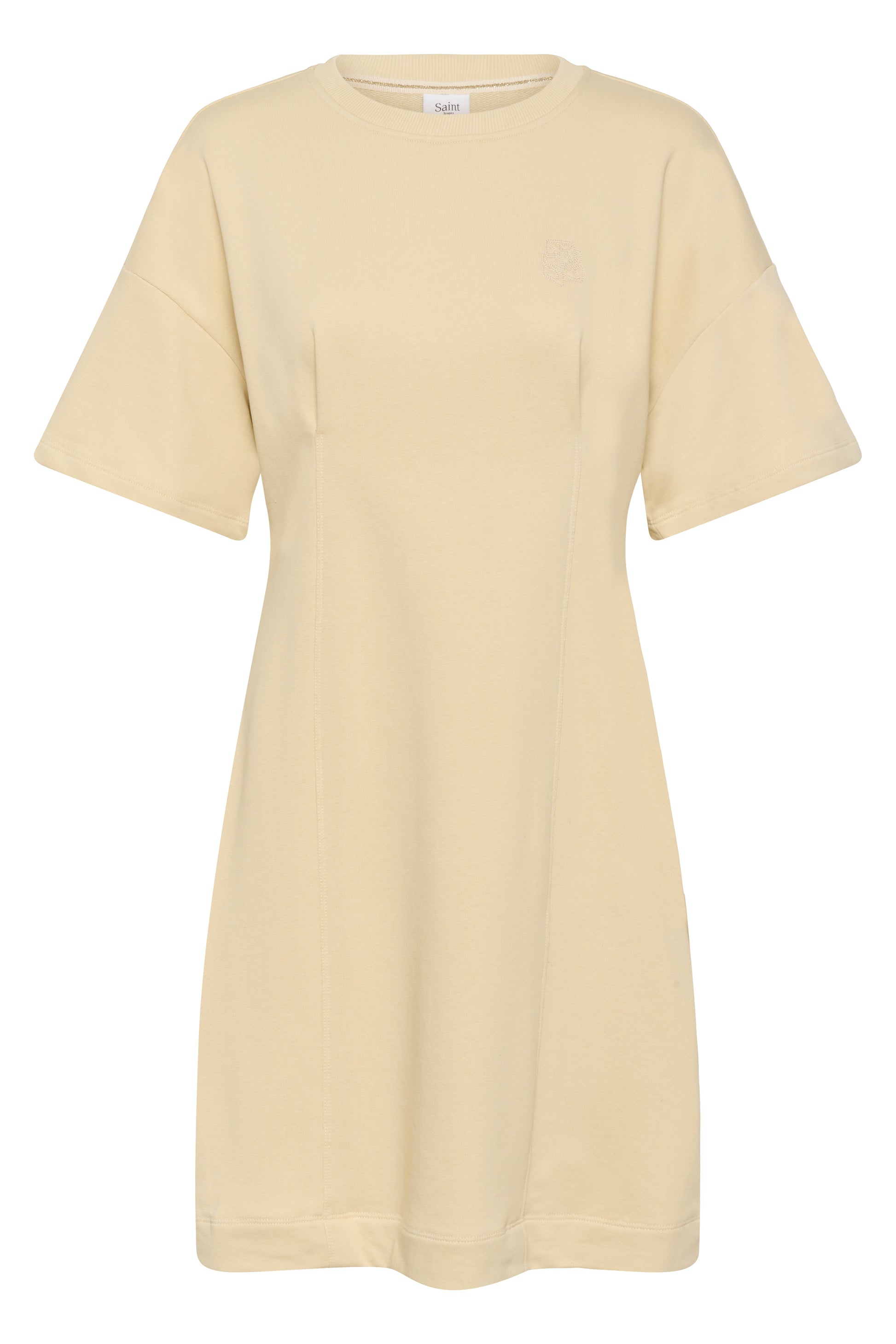 SAINT TROPEZ PAULETTE SWEAT DRESS - BROWN RICE