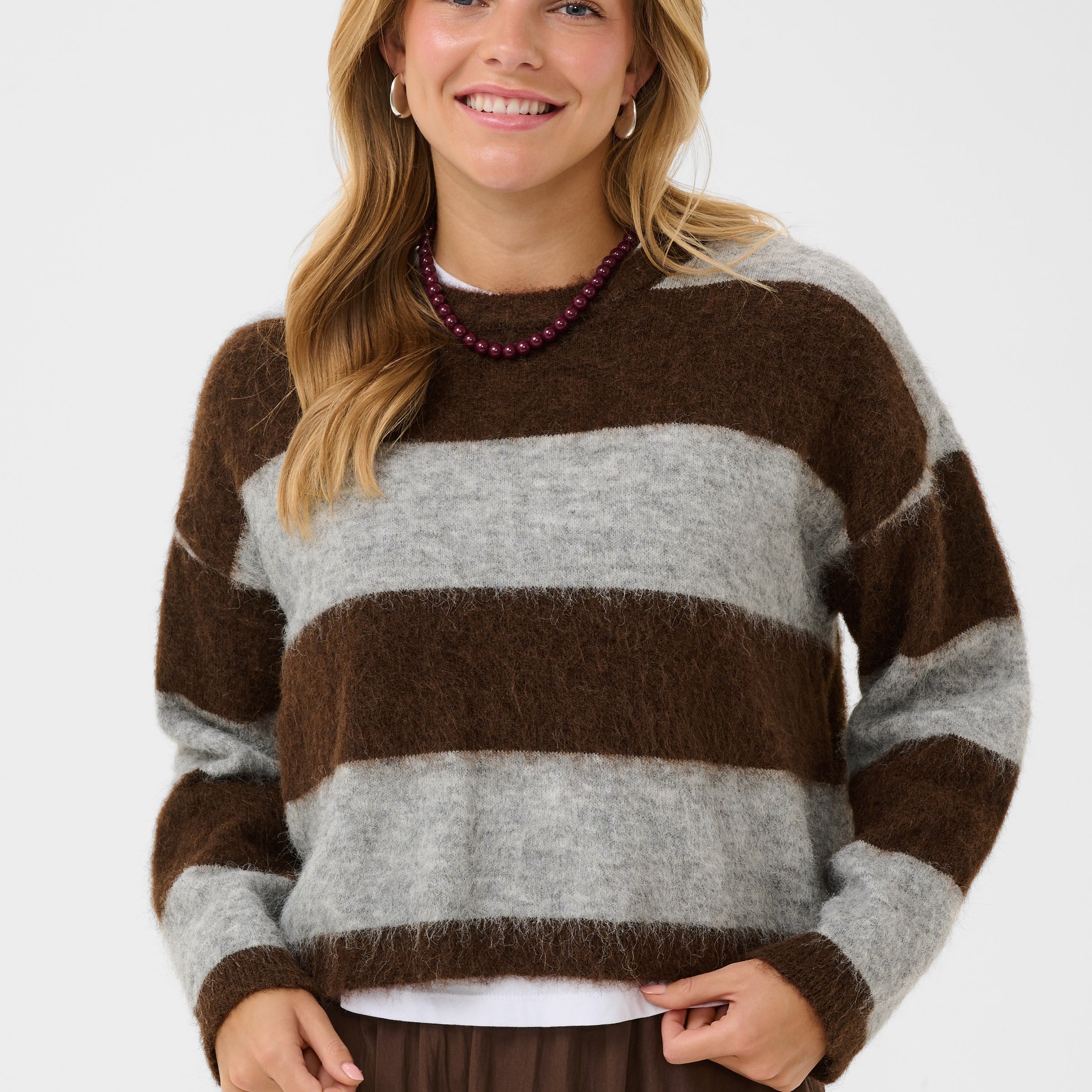 SAINT TROPEZ TAYZIE PULLOVER - CHOCOLATE GREY