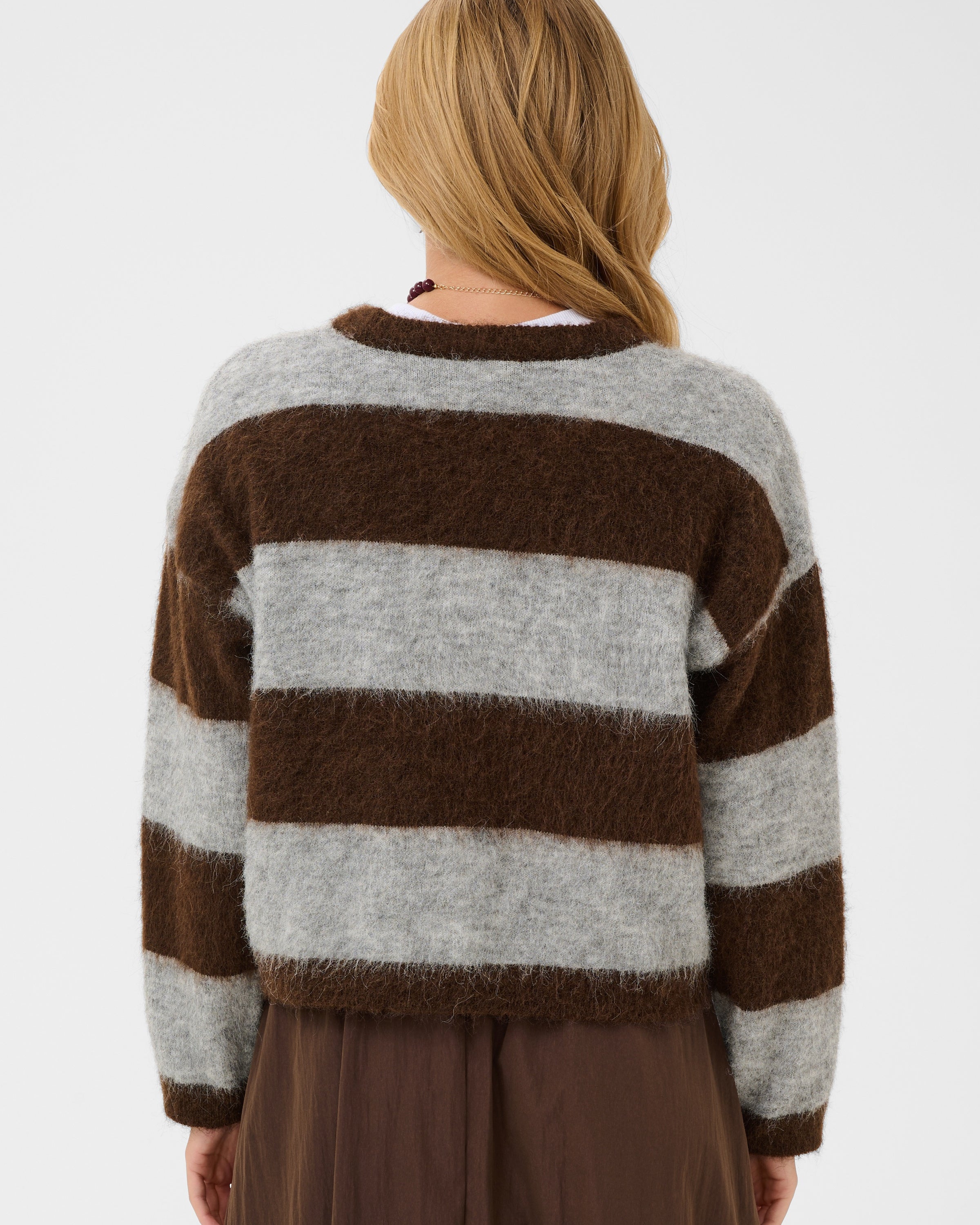 SAINT TROPEZ TAYZIE PULLOVER - CHOCOLATE GREY