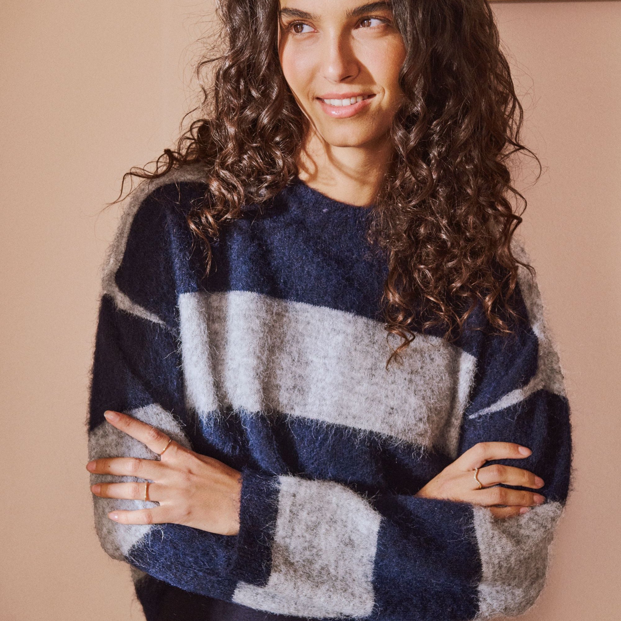 SAINT TROPEZ TAYZIE PULLOVER - PEACOAT