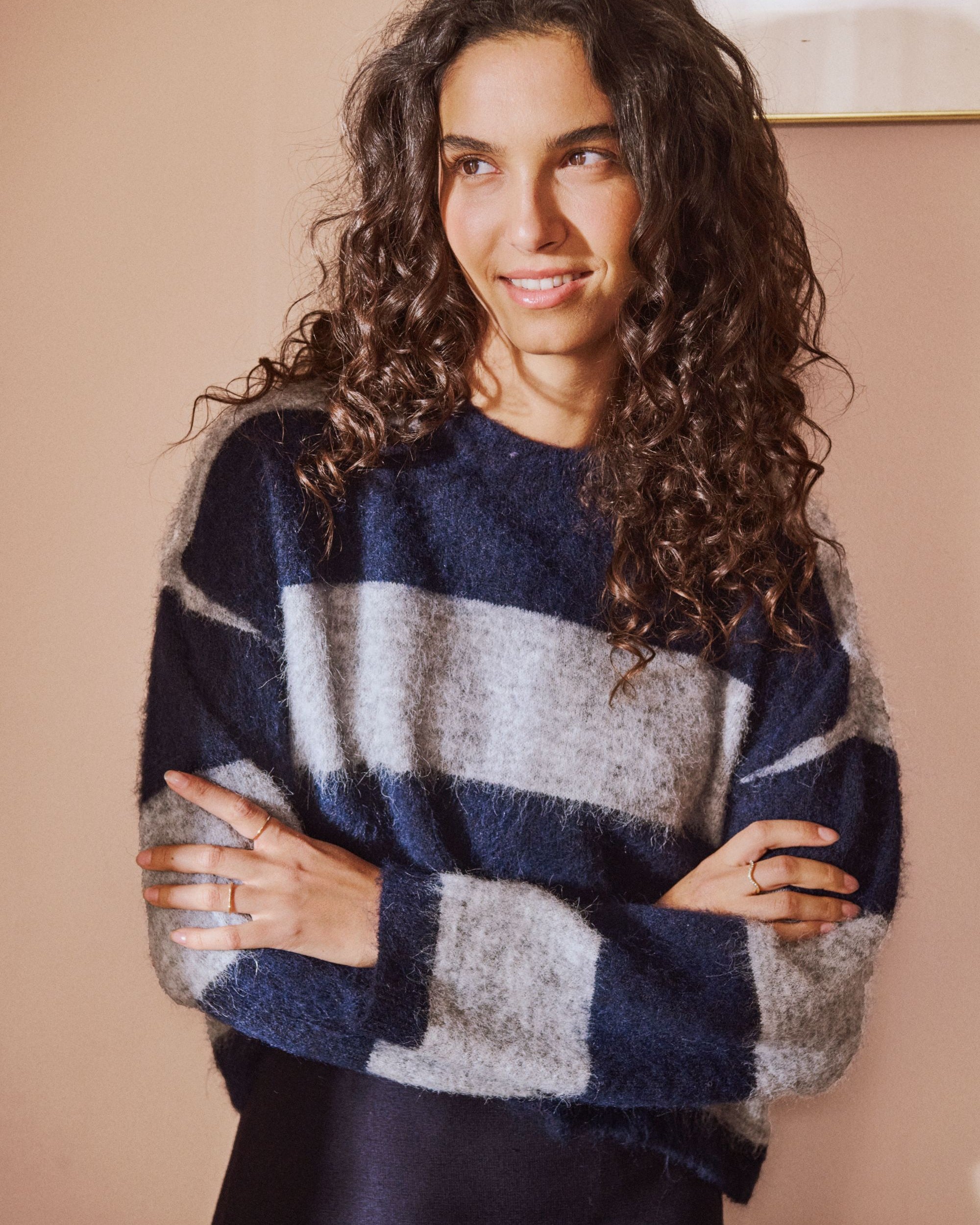 SAINT TROPEZ TAYZIE PULLOVER - PEACOAT