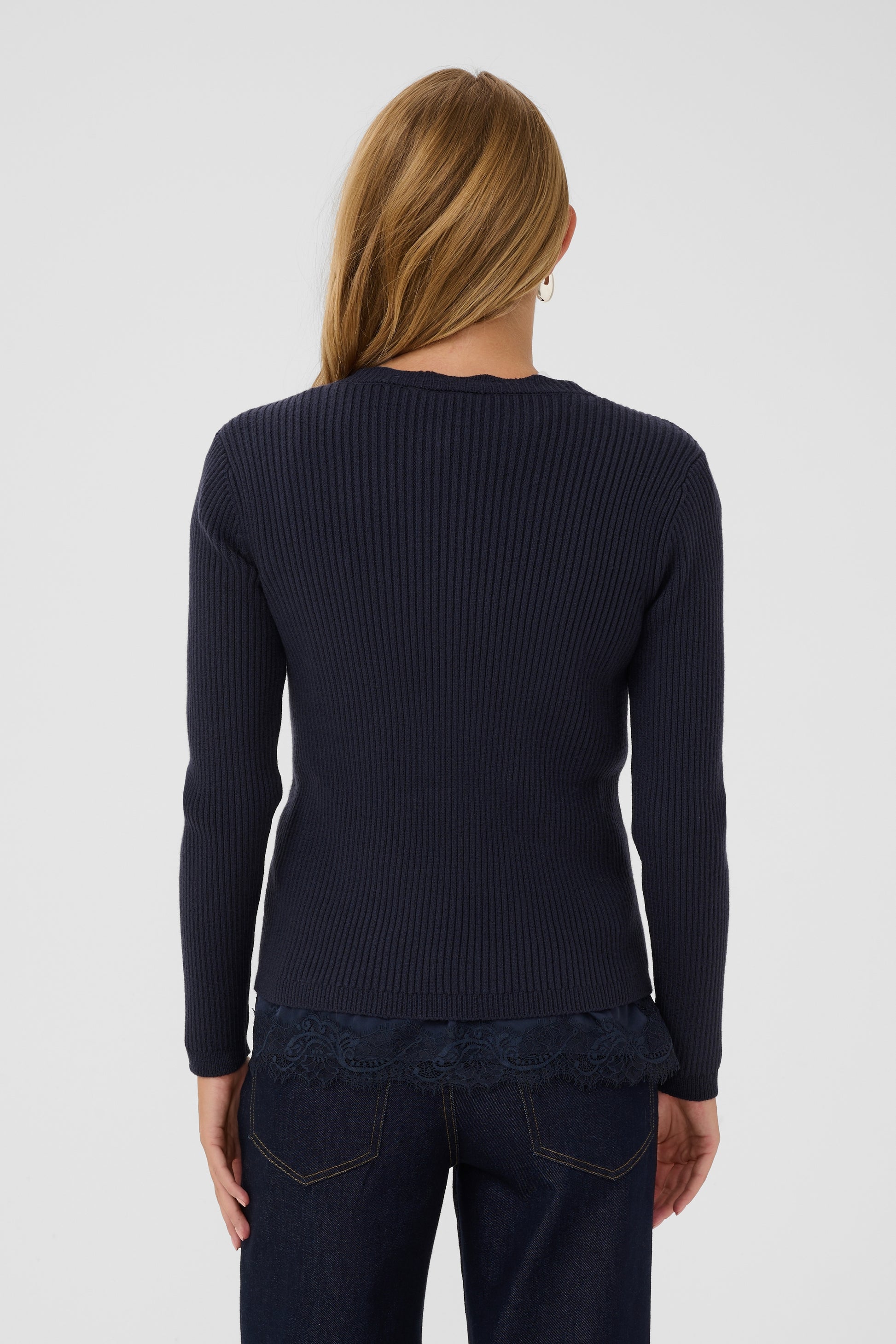 SAINT TROPEZ TRISTEN LS CARDIGAN - NIGHT SKY