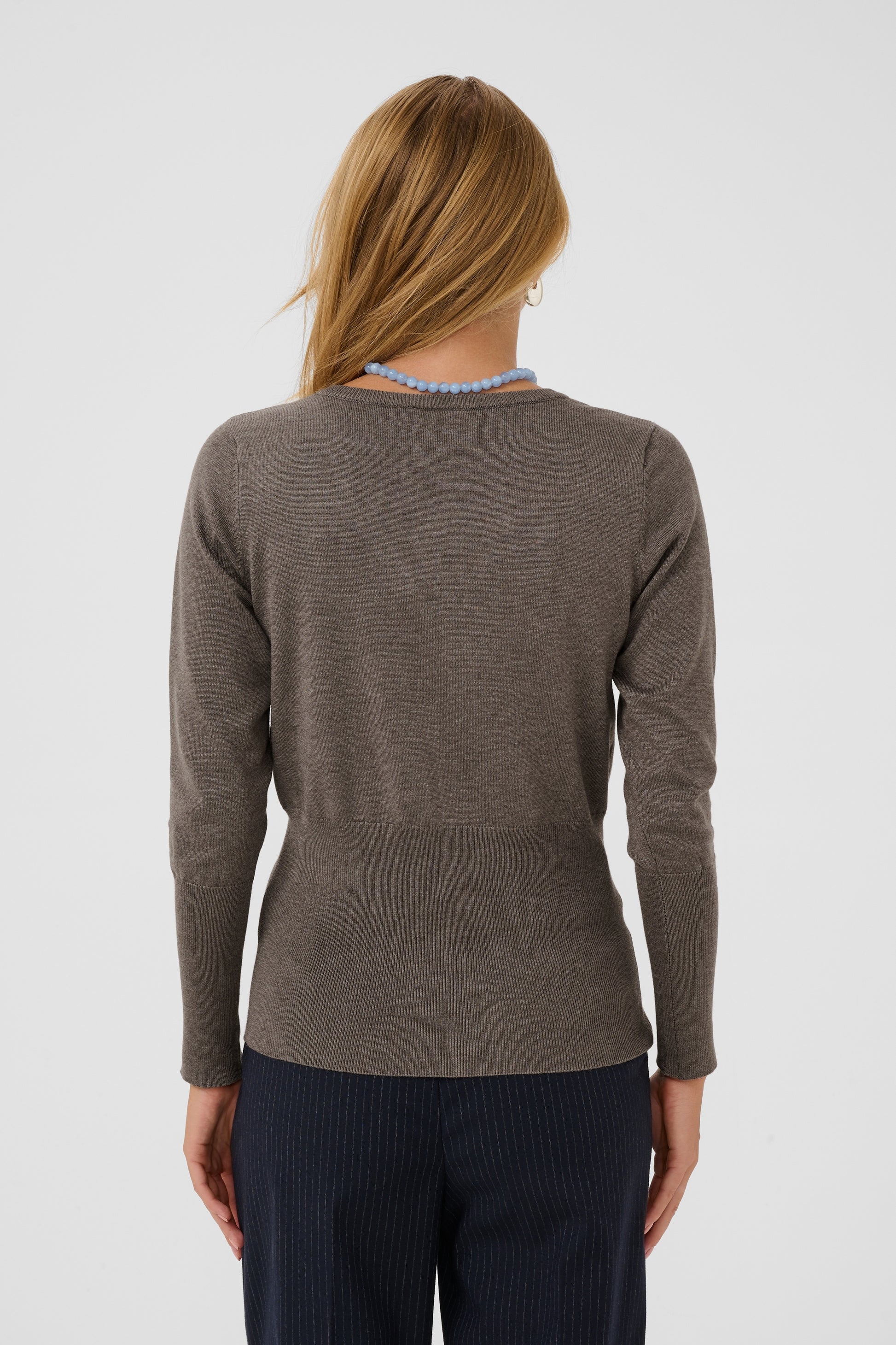 SAINT TROPEZ MLA CARDIGAN - MINK MELANGE