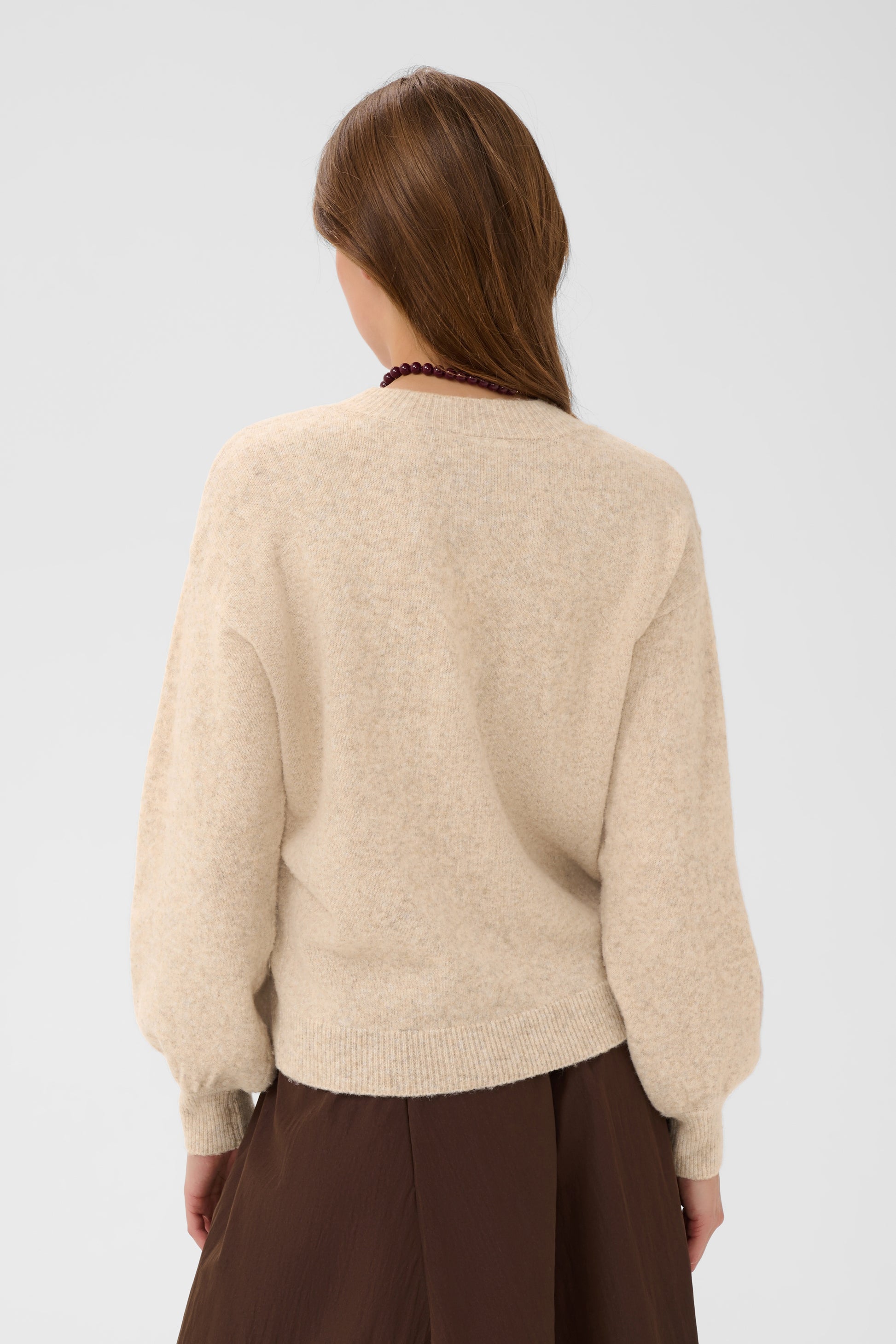SAINT TROPEZ TITIA PULLOVER - CREME MELANGE