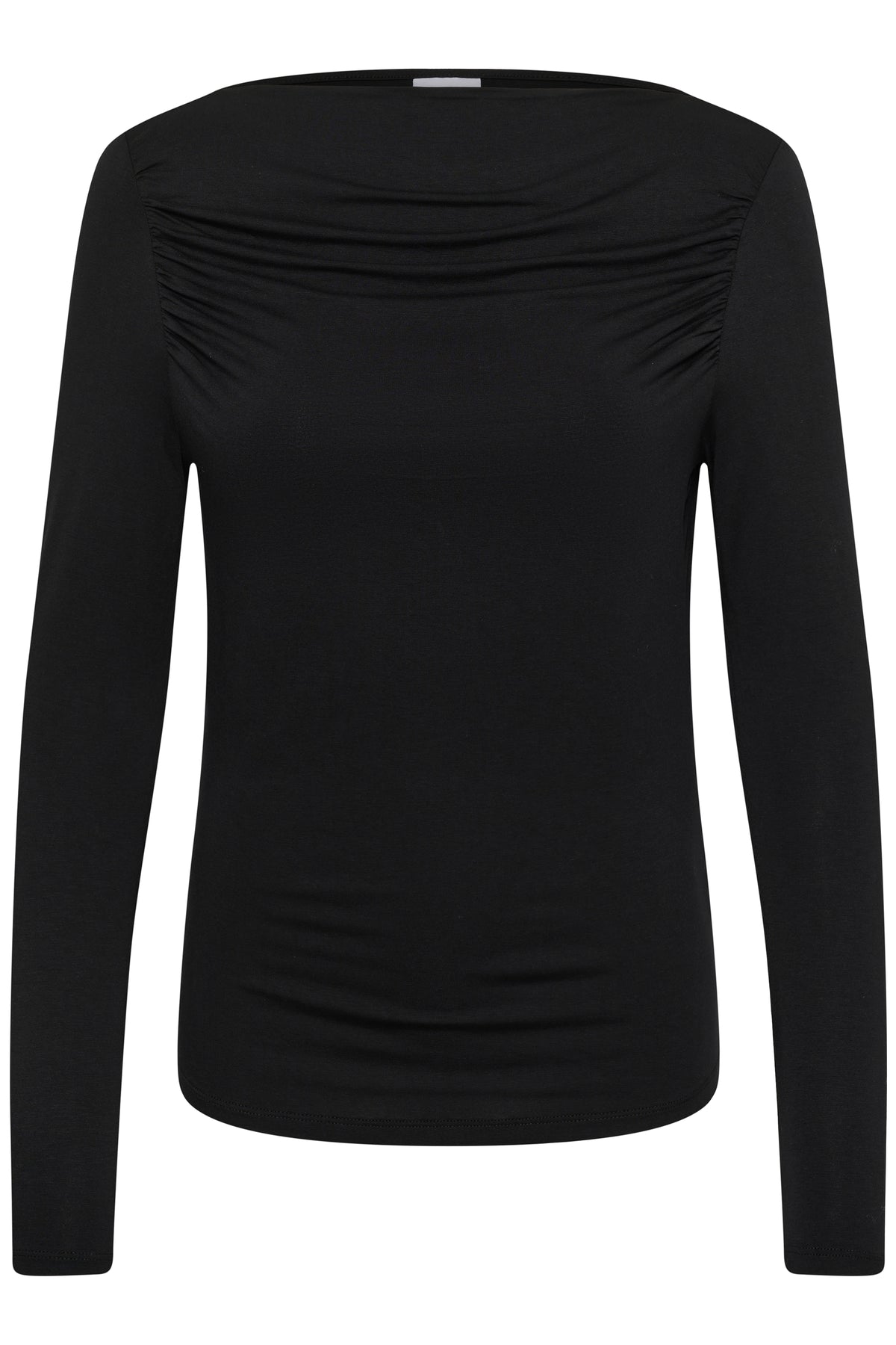 SAINT TROPEZ VIGGA LS TOP - BLACK