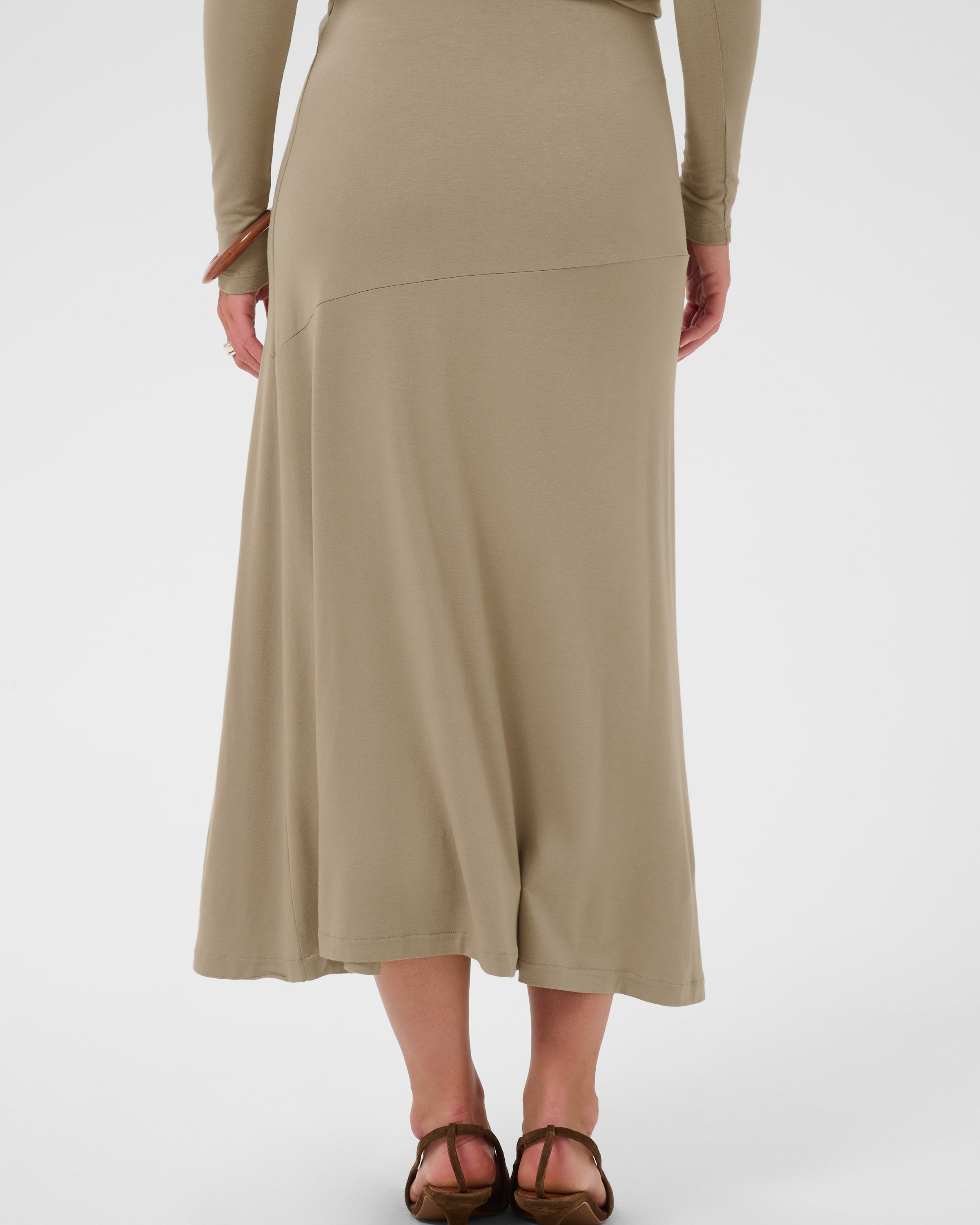 SAINT TROPEZ VIGGA MAXI SKIRT - WEATHERED TEAK