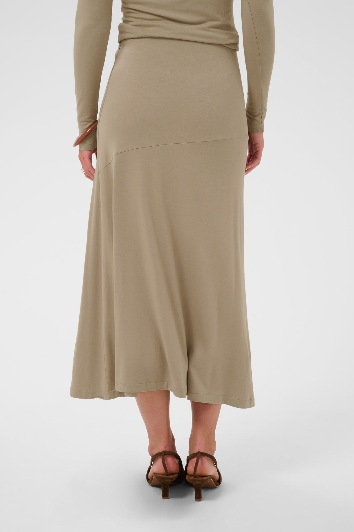 SAINT TROPEZ VIGGA MAXI SKIRT - WEATHERED TEAK