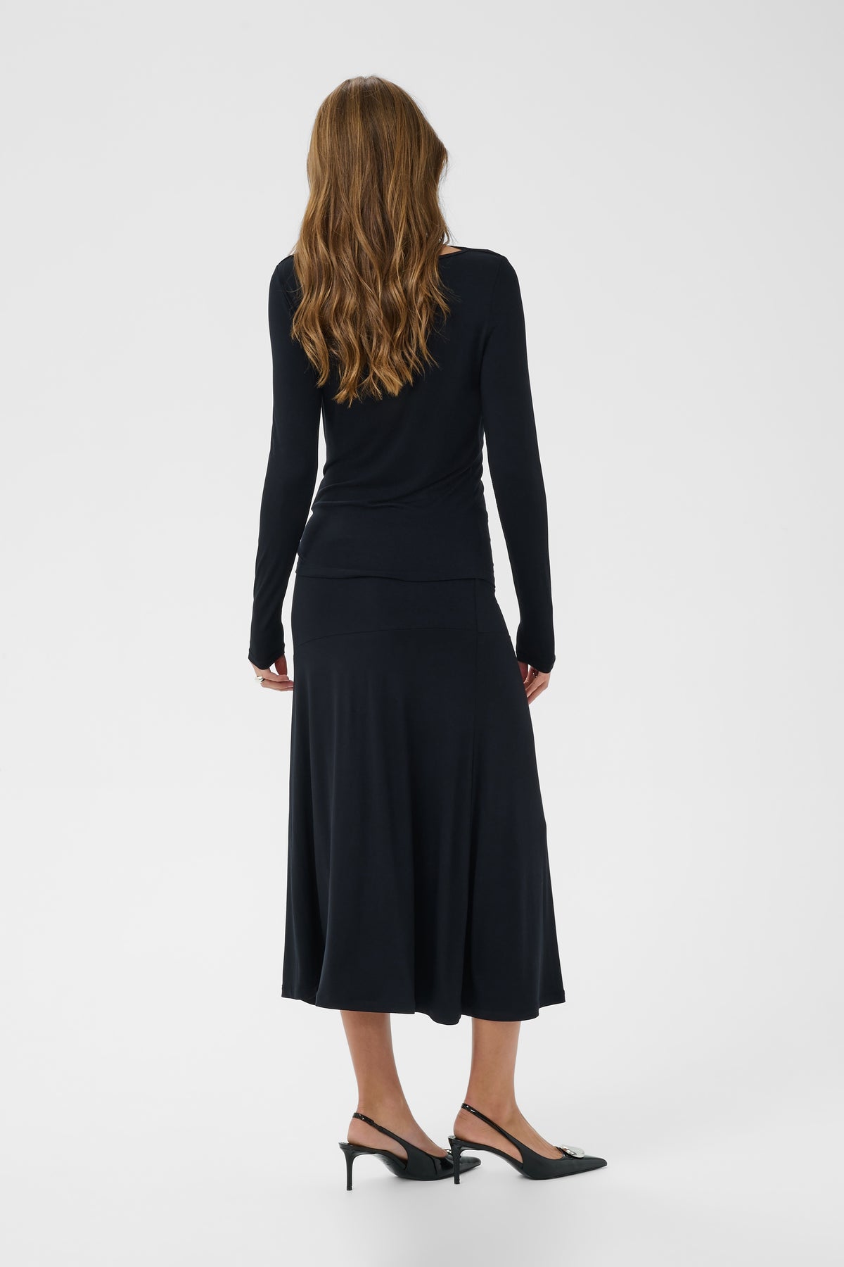 SAINT TROPEZ VIGGA MAXI SKIRT - BLACK