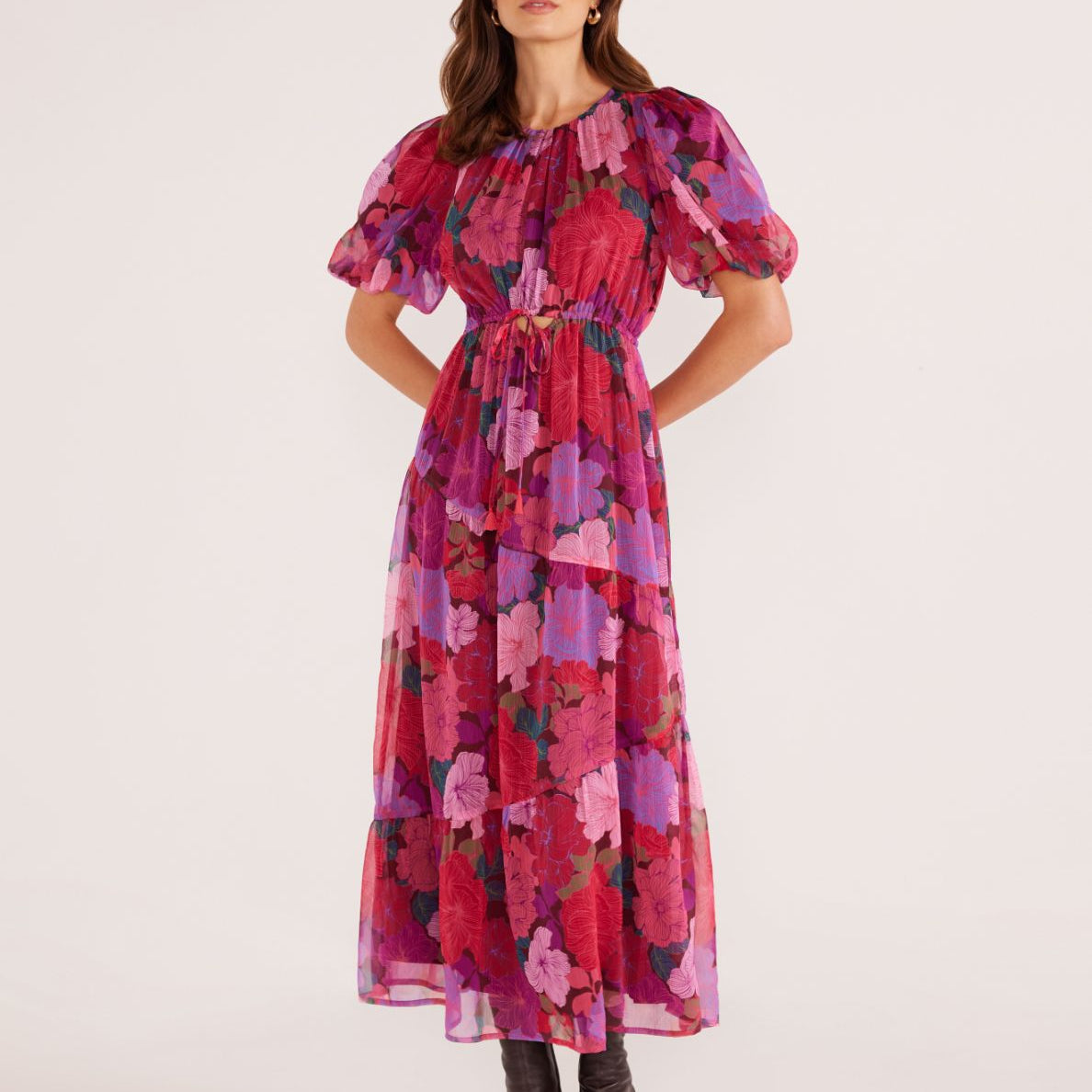 LEXIE MIDI DRESS - FLORAL BLOOMS