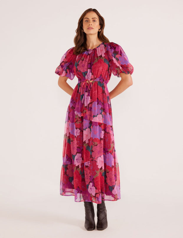 LEXIE MIDI DRESS - FLORAL BLOOMS