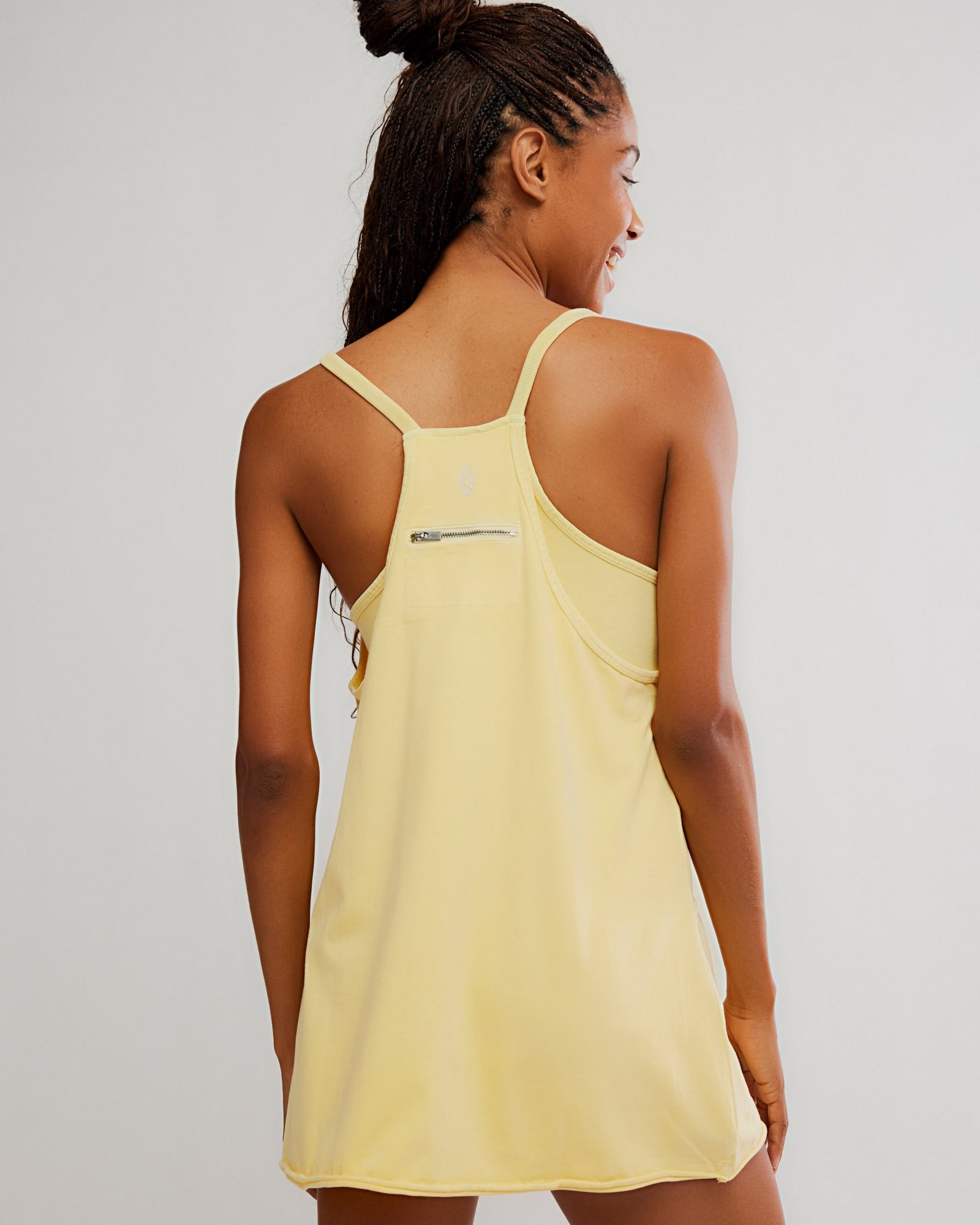 FREE PEOPLE HOT SHOT MINI DRESS - SUNLIT YELLOW