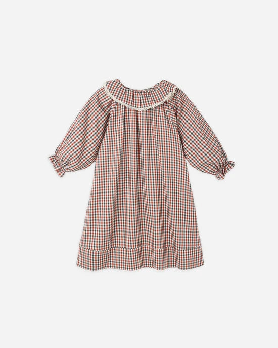 RYLEE + CRU GIRLS NIGHTGOWN - HOLIDAY GINGHAM