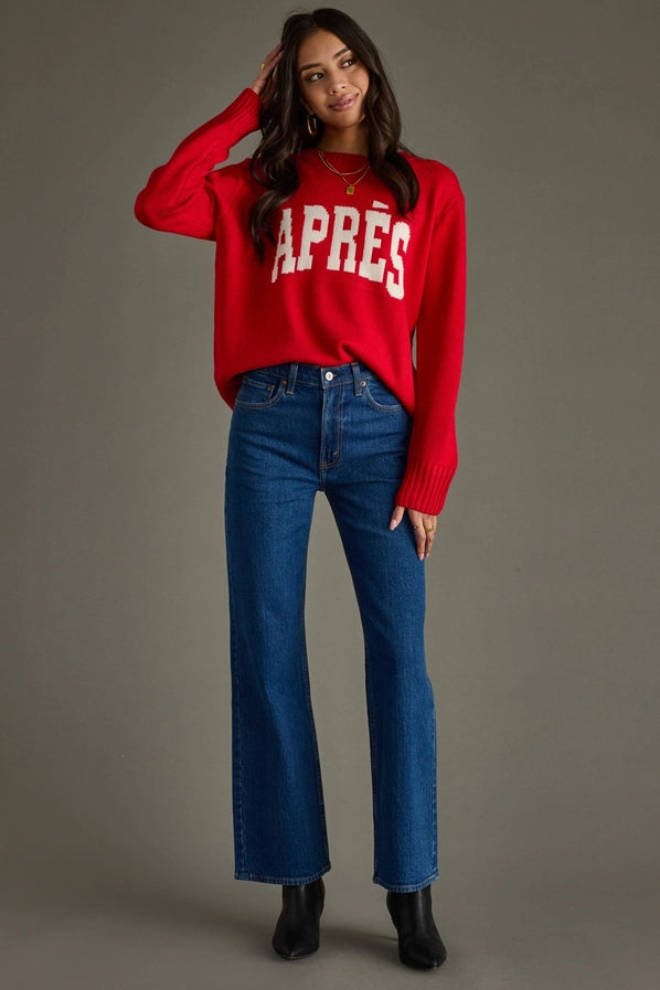 APRES KNIT SWEATER - RED