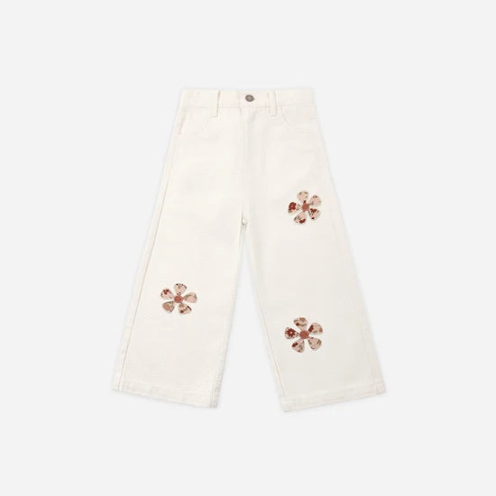 RYLEE + CRU STRAIGHT LEG PANT - DAISY PATCHES