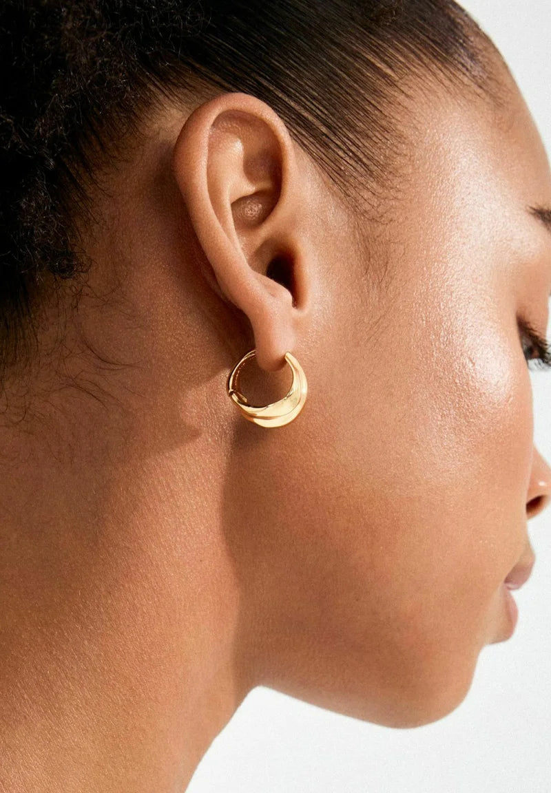 PILGRIM JOHNNIE HOOP EARRINGS - GOLD