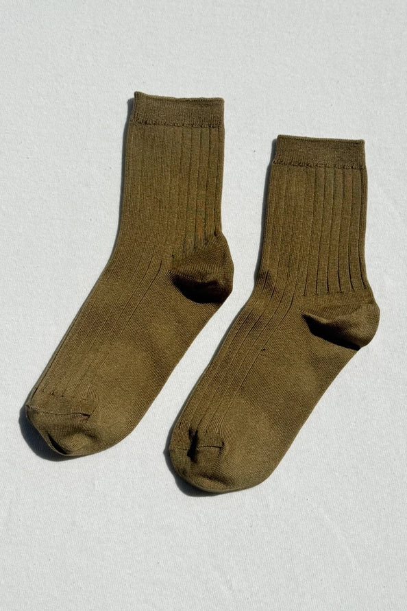 LE BON SHOPPE HER SOCKS - PESTO